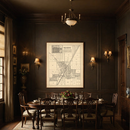 Mockup for Fostoria; Weston from an Atlas of Wood County, Ohio 1912