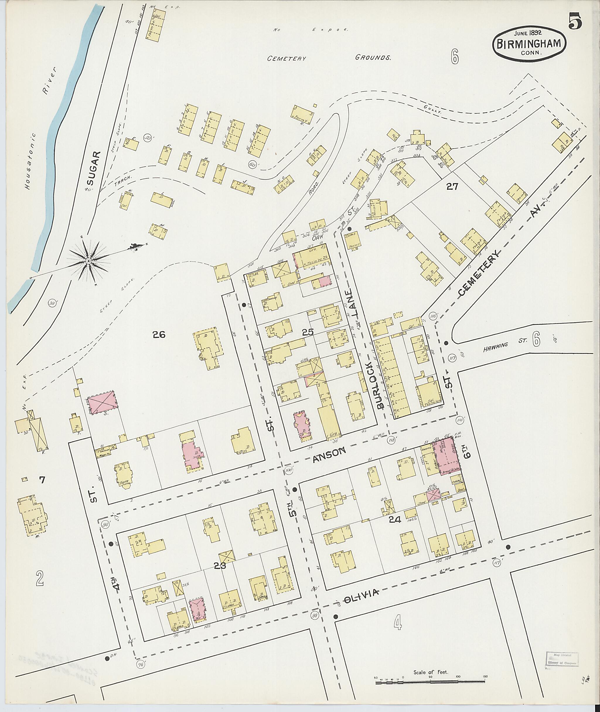 This old map of Shelton, New Haven County, Connecticut was created by Sanborn Map Company in 1892