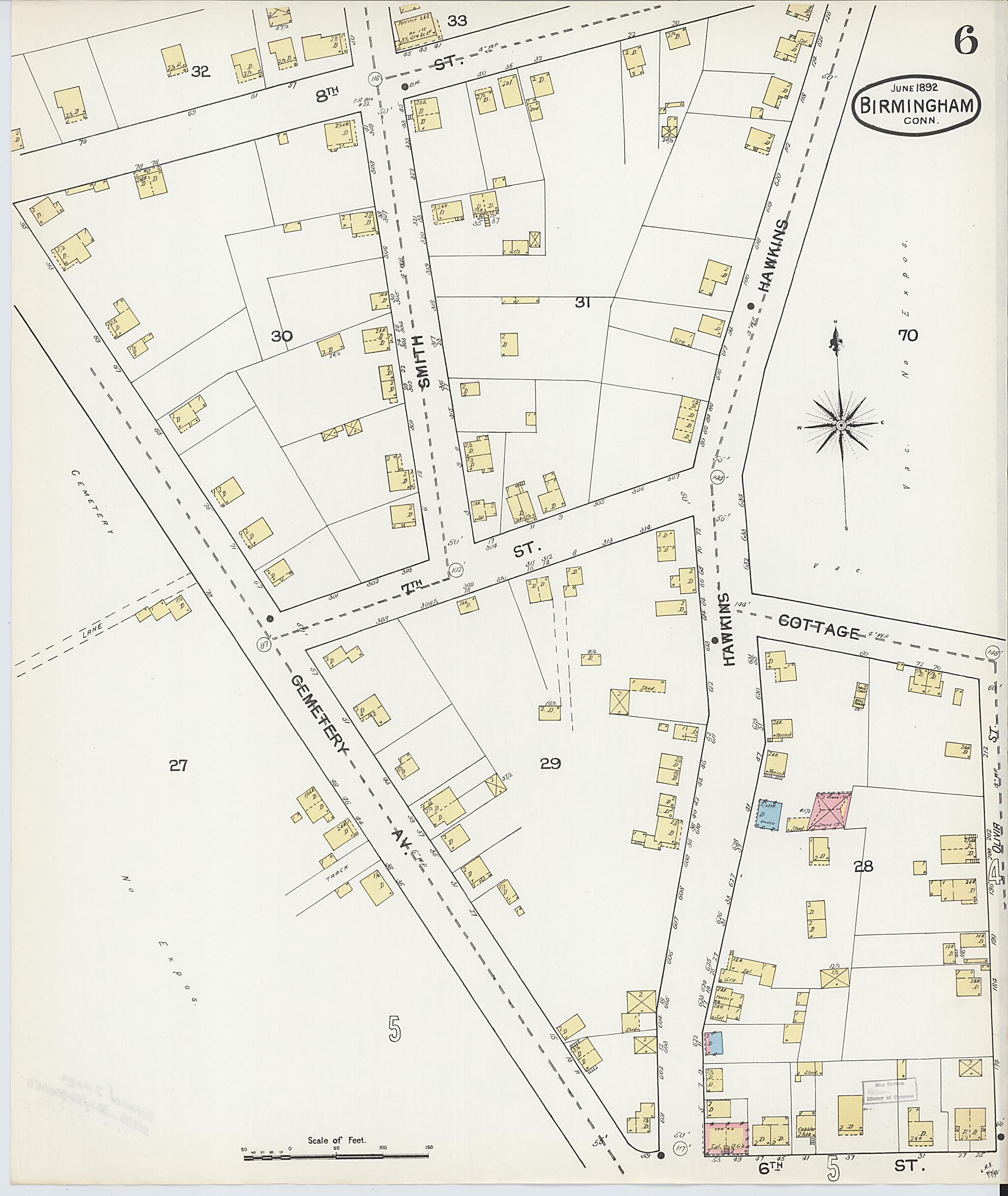 This old map of Shelton, New Haven County, Connecticut was created by Sanborn Map Company in 1892