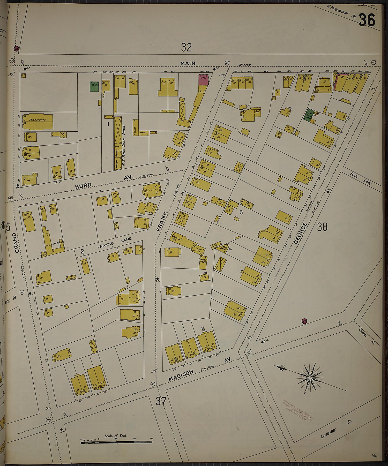 This old map of Bridgeport, Fairfield County, Connecticut was created by Sanborn Map Company in 1898