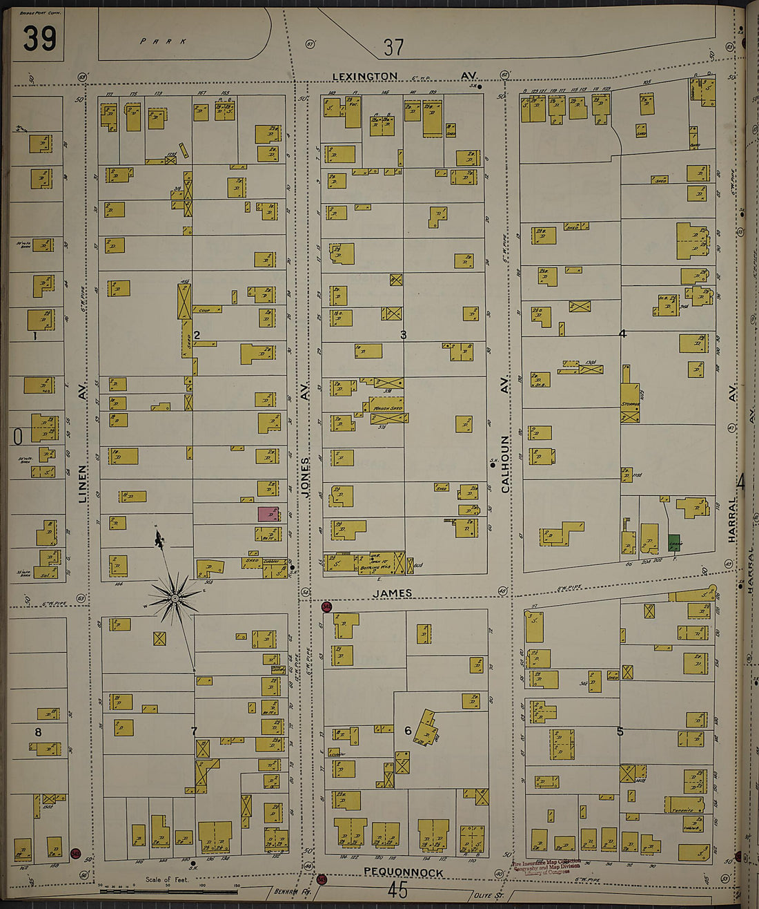 This old map of Bridgeport, Fairfield County, Connecticut was created by Sanborn Map Company in 1898