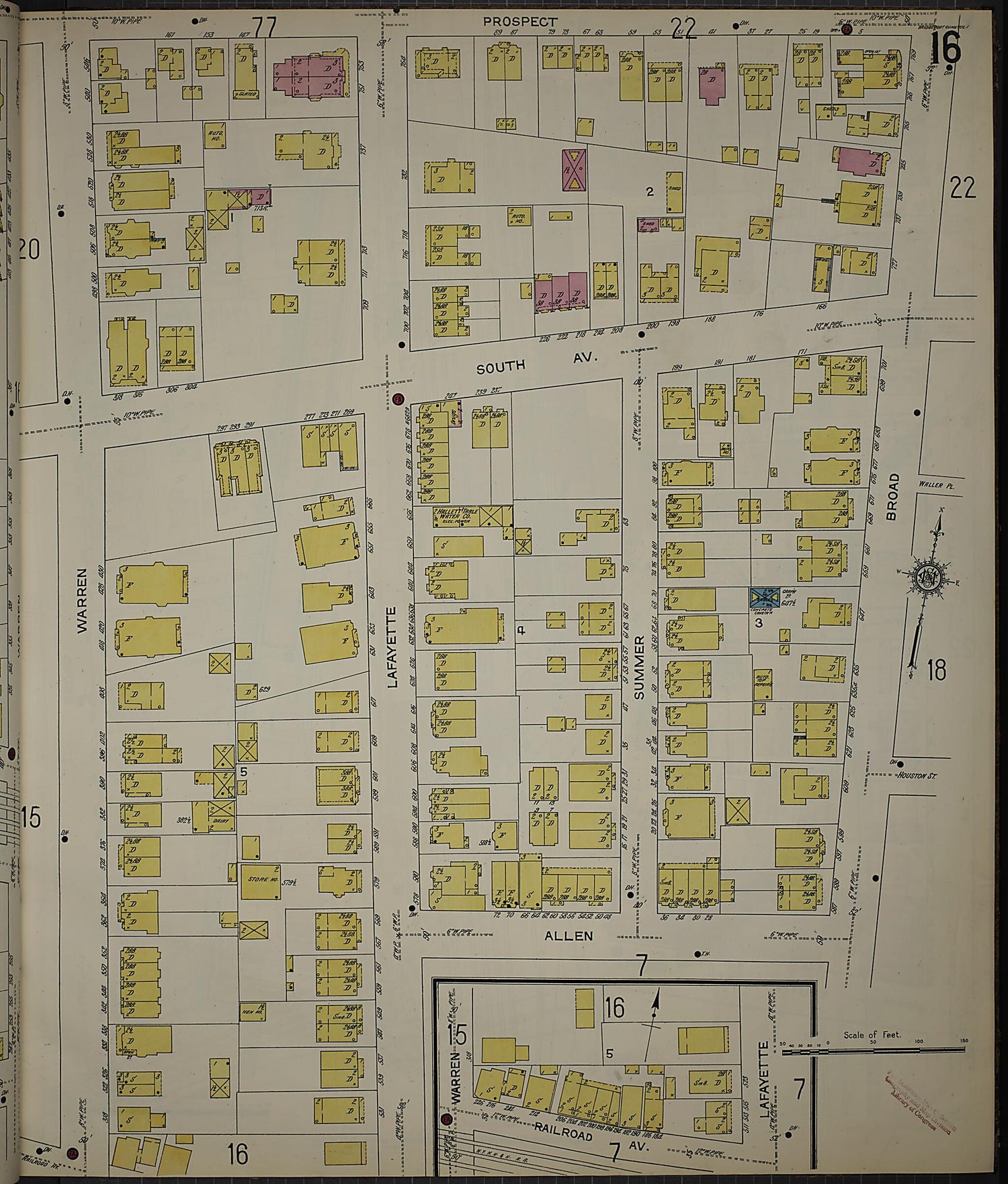 This old map of Bridgeport, Fairfield County, Connecticut was created by Sanborn Map Company in 1913