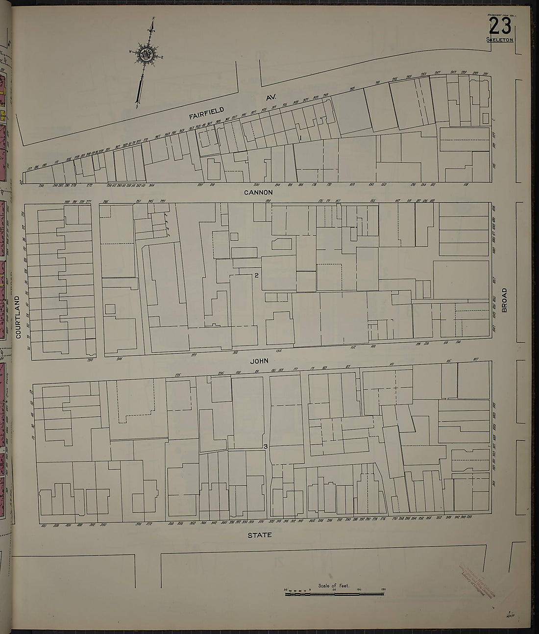 This old map of Bridgeport, Fairfield County, Connecticut was created by Sanborn Map Company in 1913