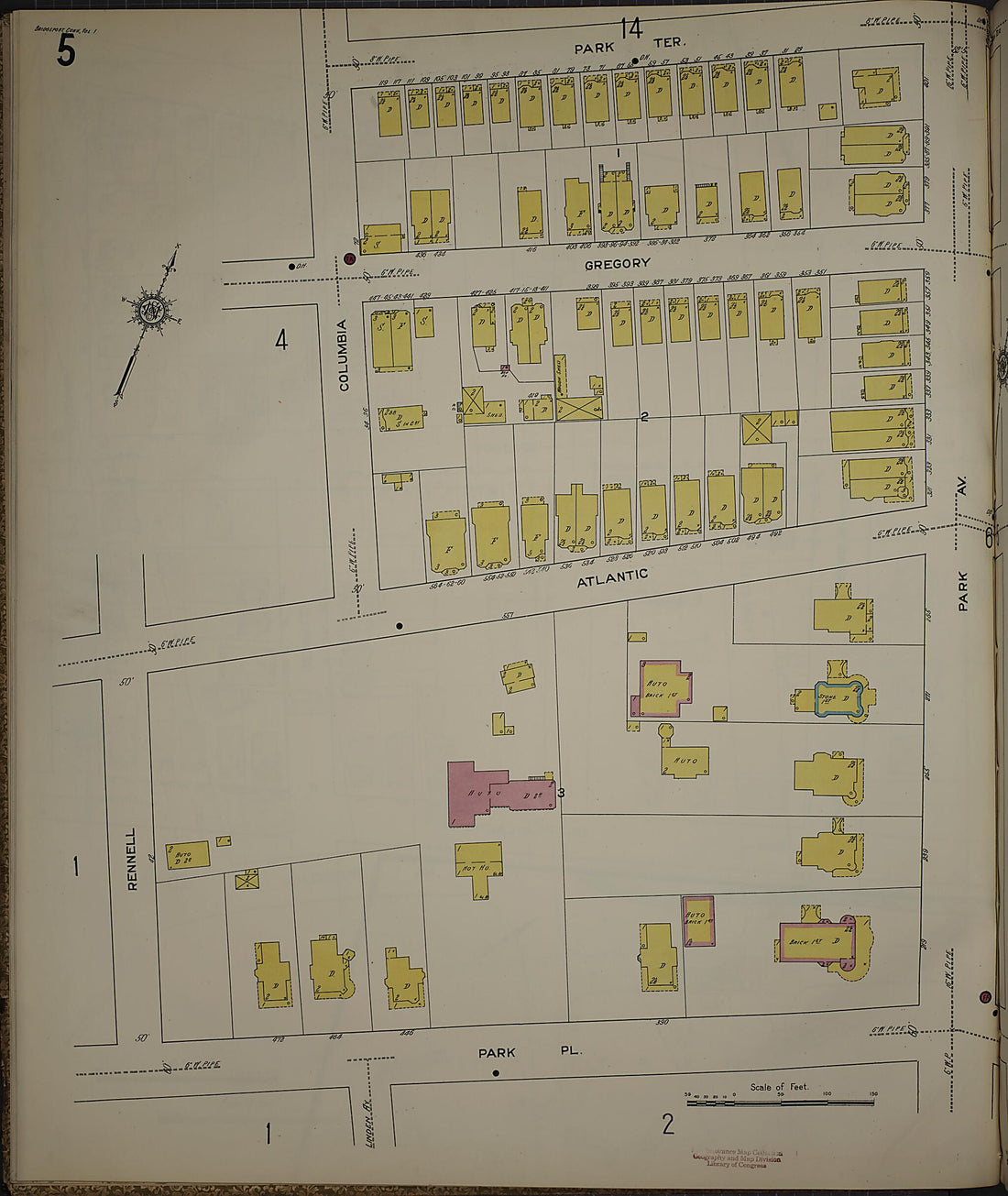 This old map of Bridgeport, Fairfield County, Connecticut was created by Sanborn Map Company in 1913