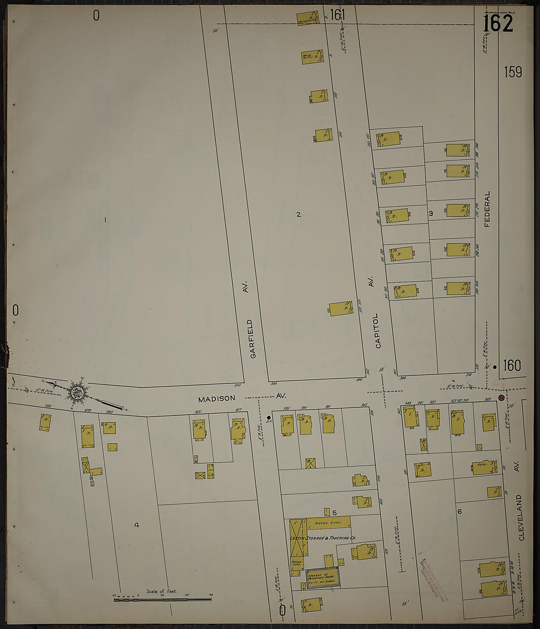 This old map of Bridgeport, Fairfield County, Connecticut was created by Sanborn Map Company in 1913
