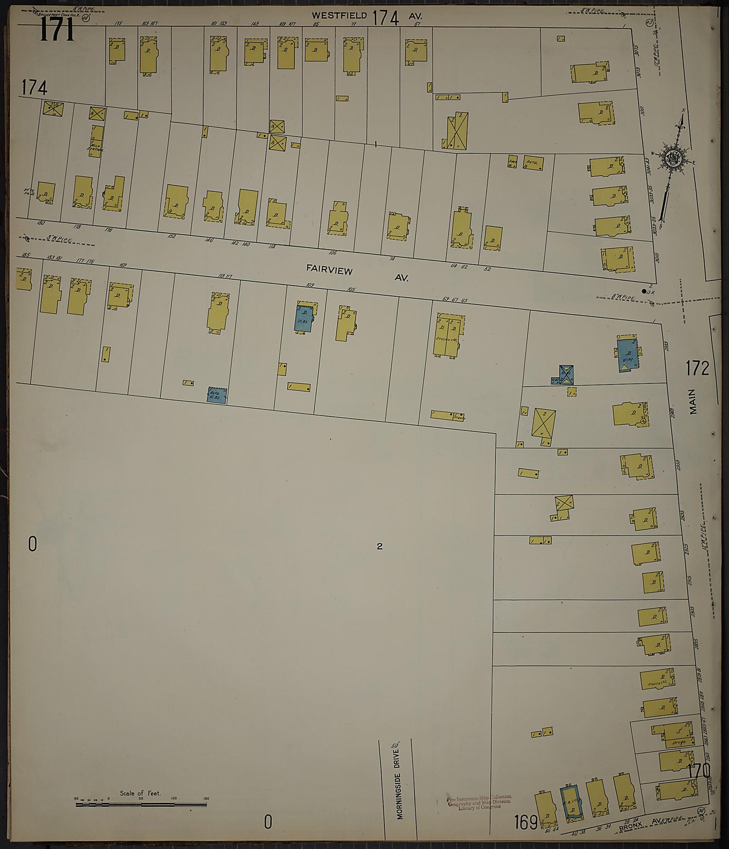 This old map of Bridgeport, Fairfield County, Connecticut was created by Sanborn Map Company in 1913