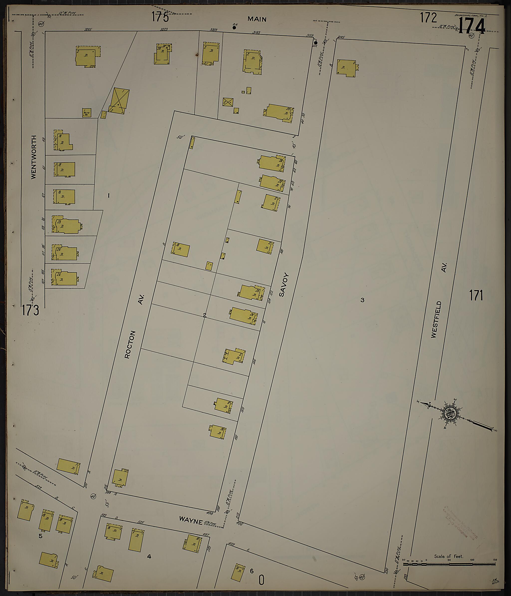 This old map of Bridgeport, Fairfield County, Connecticut was created by Sanborn Map Company in 1913