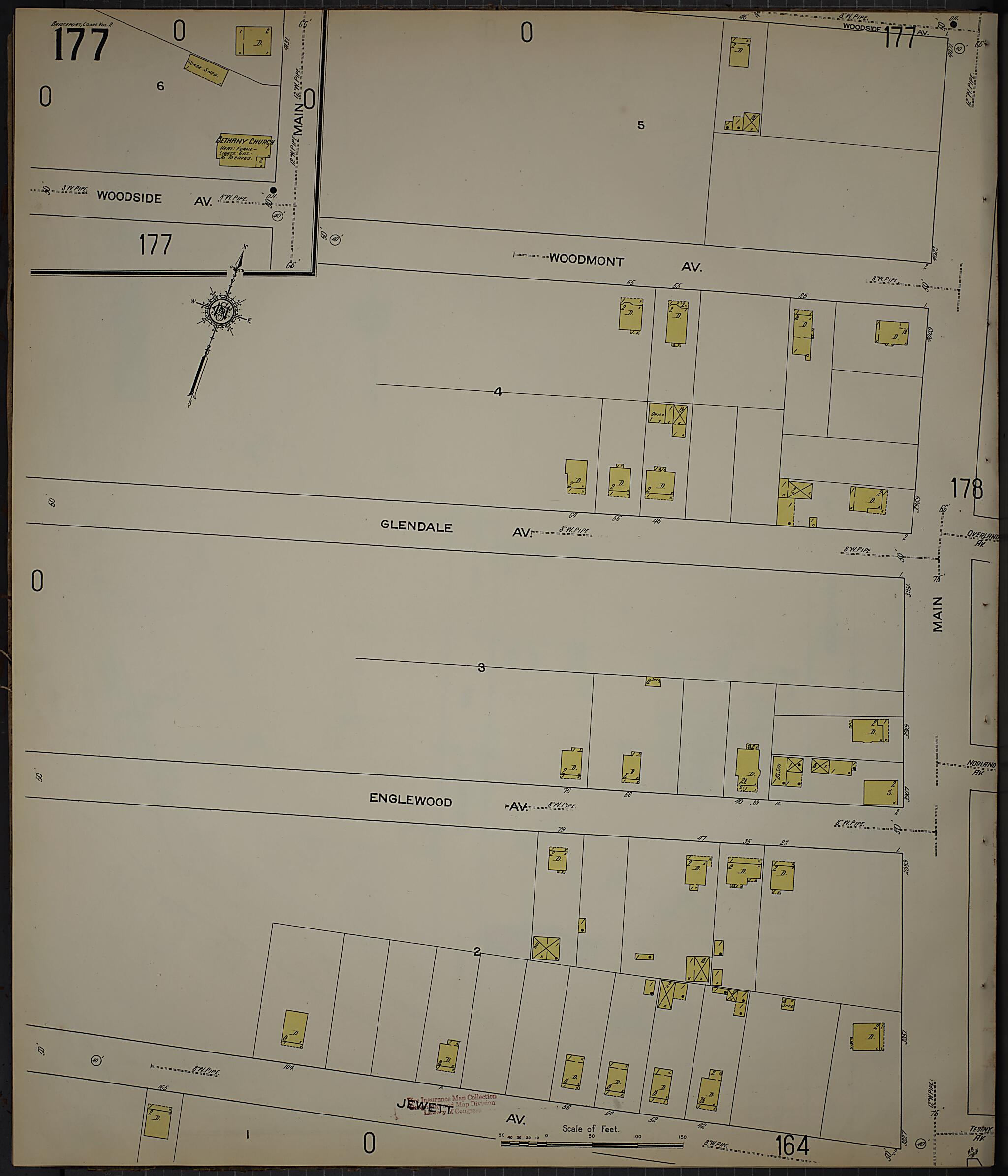 This old map of Bridgeport, Fairfield County, Connecticut was created by Sanborn Map Company in 1913