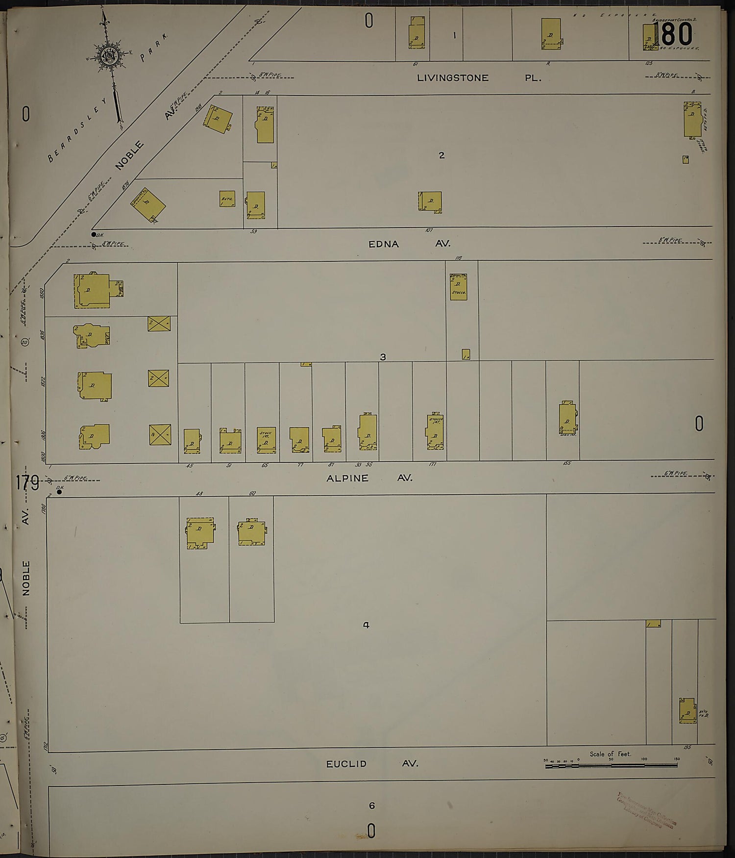 This old map of Bridgeport, Fairfield County, Connecticut was created by Sanborn Map Company in 1913