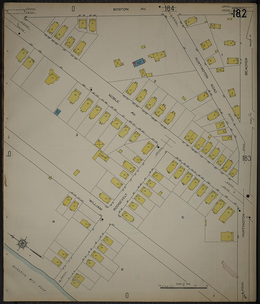 This old map of Bridgeport, Fairfield County, Connecticut was created by Sanborn Map Company in 1913