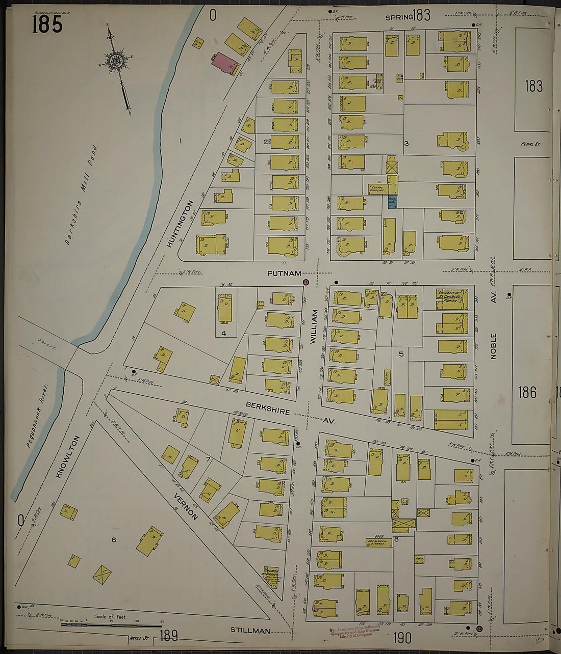 This old map of Bridgeport, Fairfield County, Connecticut was created by Sanborn Map Company in 1913