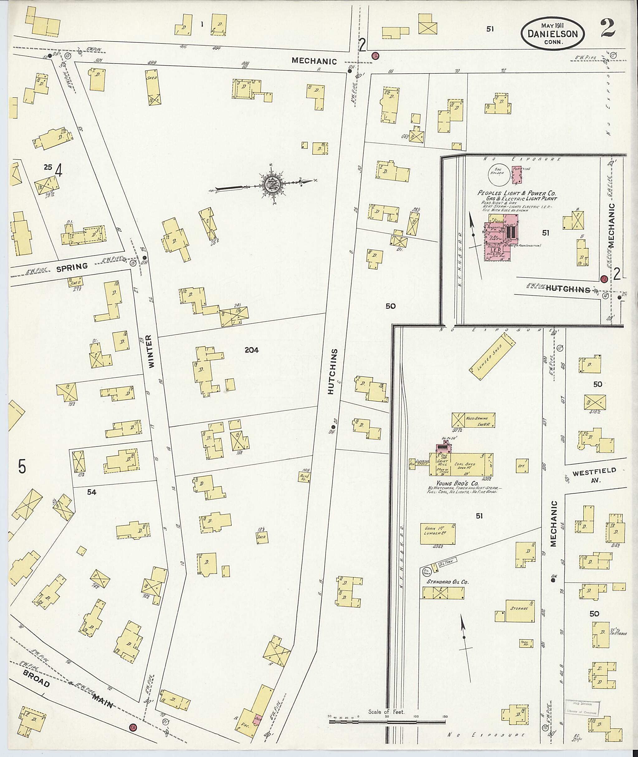 This old map of Quinebaug, Windham County, Connecticut was created by Sanborn Map Company in 1911