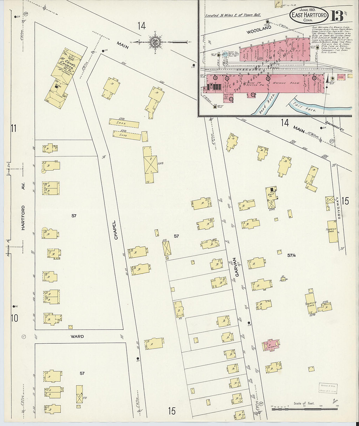 East Hartford, Hartford County, Connecticut 1913 (Sheet 13 of 20) by Relic Map Company