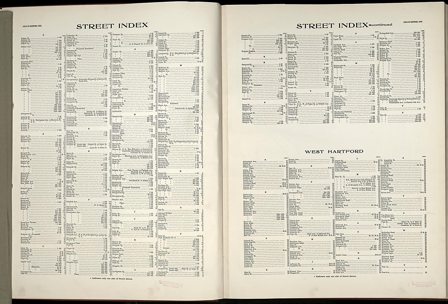 This old map of West Hartford, Hartford County, Connecticut was created by Sanborn Map Company in 1917