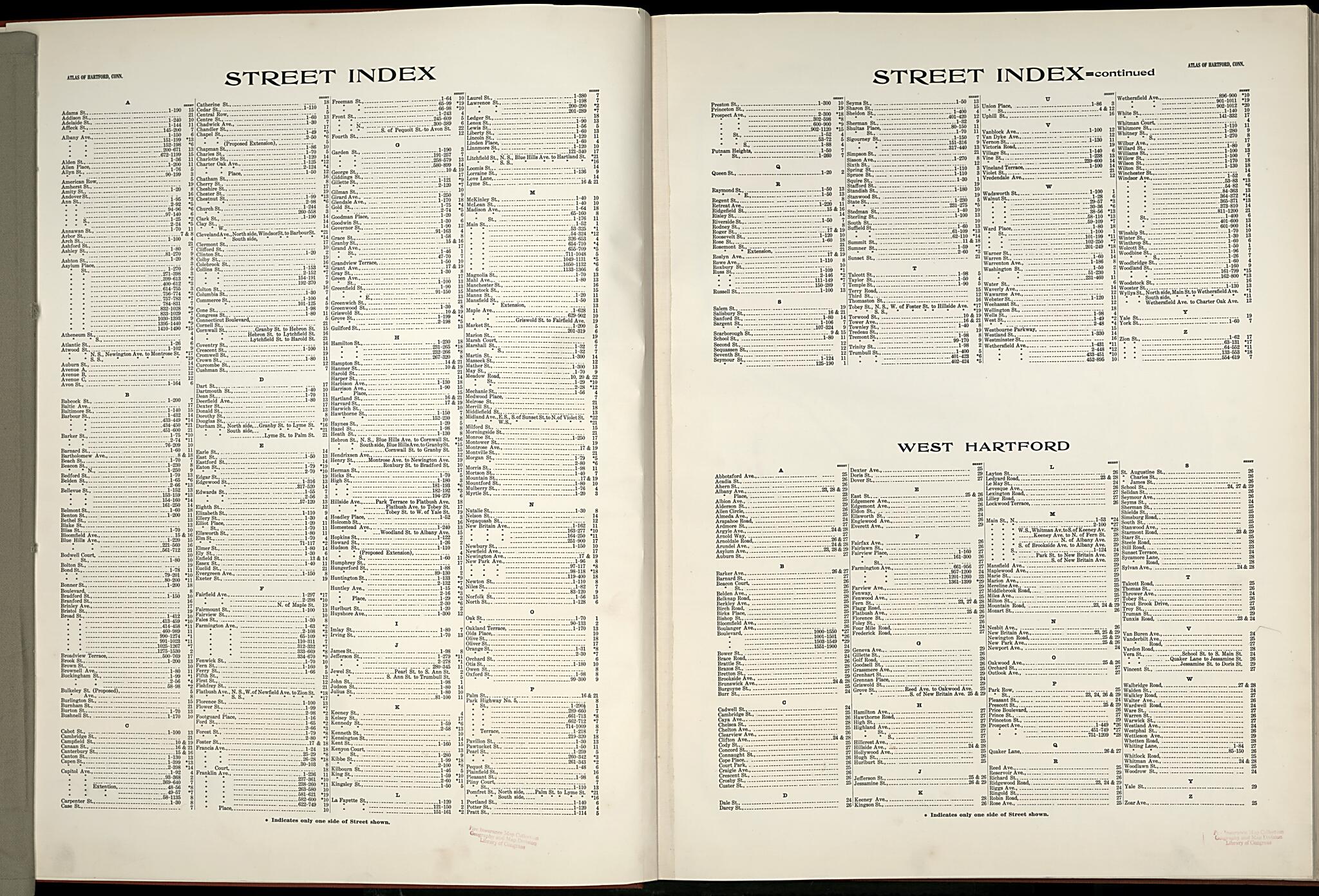 This old map of West Hartford, Hartford County, Connecticut was created by Sanborn Map Company in 1917