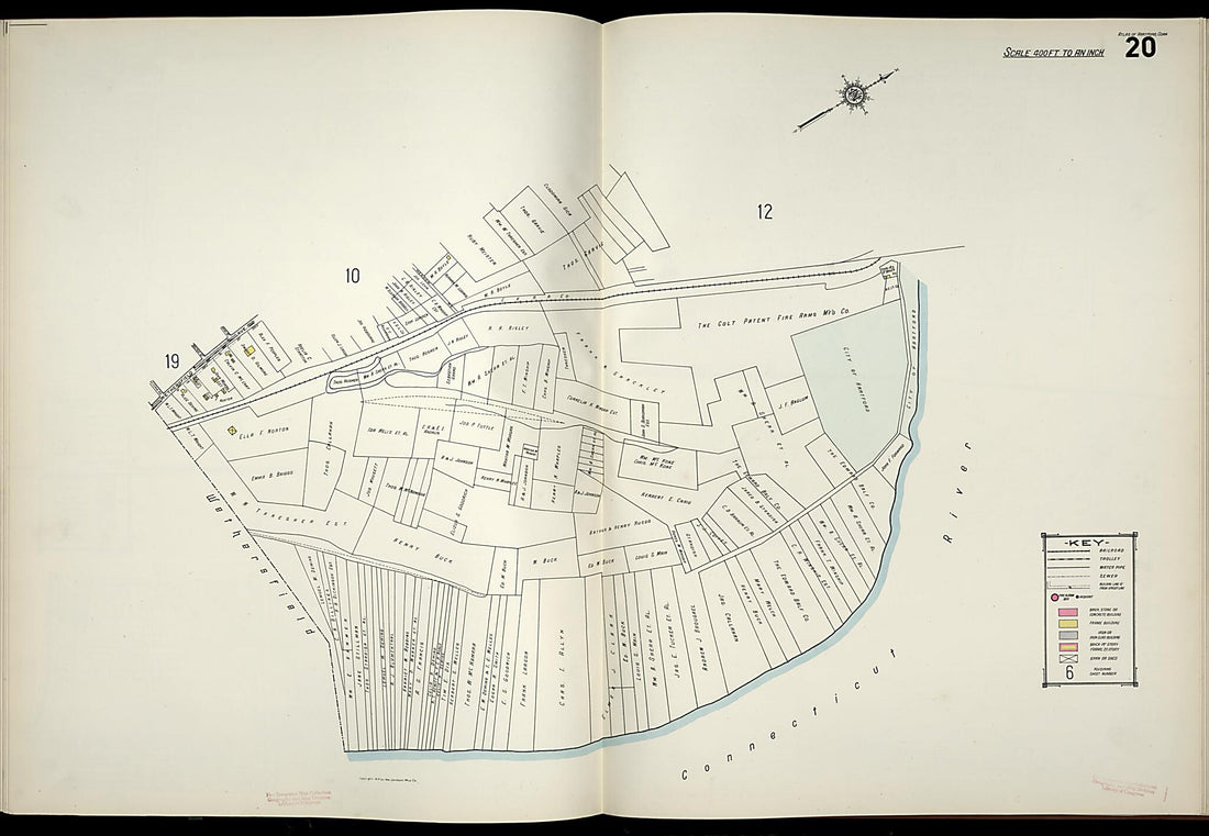 This old map of West Hartford, Hartford County, Connecticut was created by Sanborn Map Company in 1917