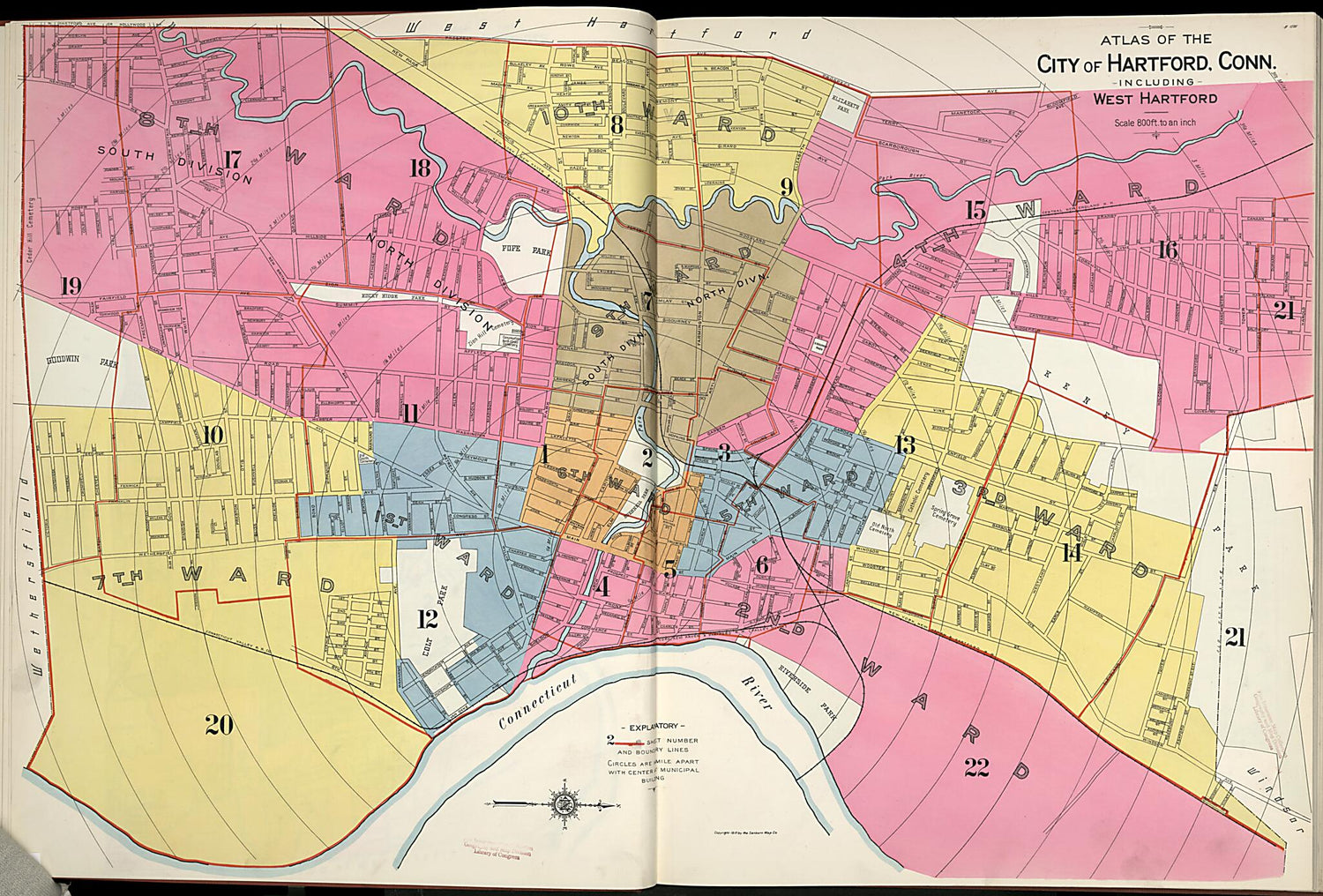 This old map of West Hartford, Hartford County, Connecticut was created by Sanborn Map Company in 1917