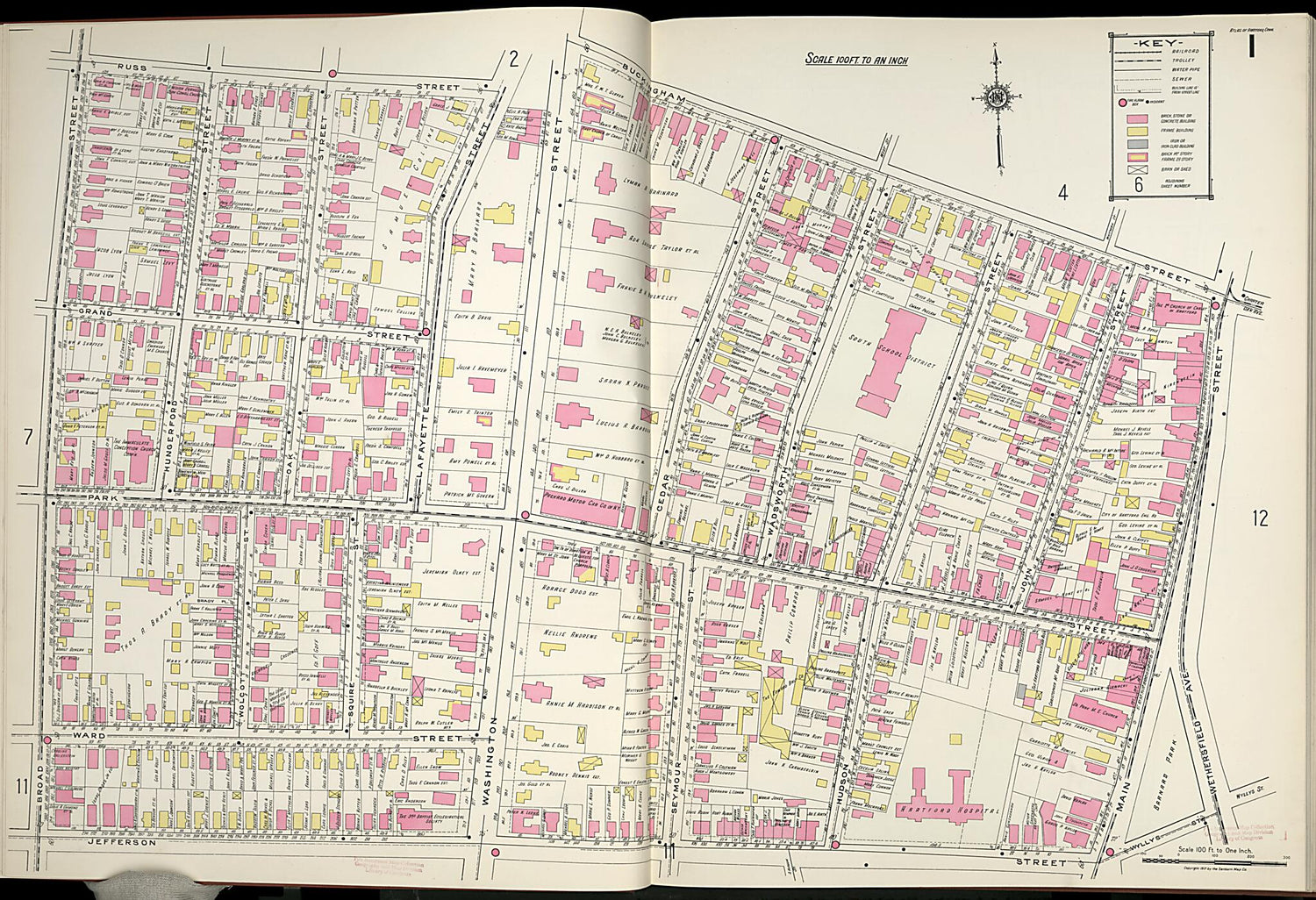 This old map of West Hartford, Hartford County, Connecticut was created by Sanborn Map Company in 1917