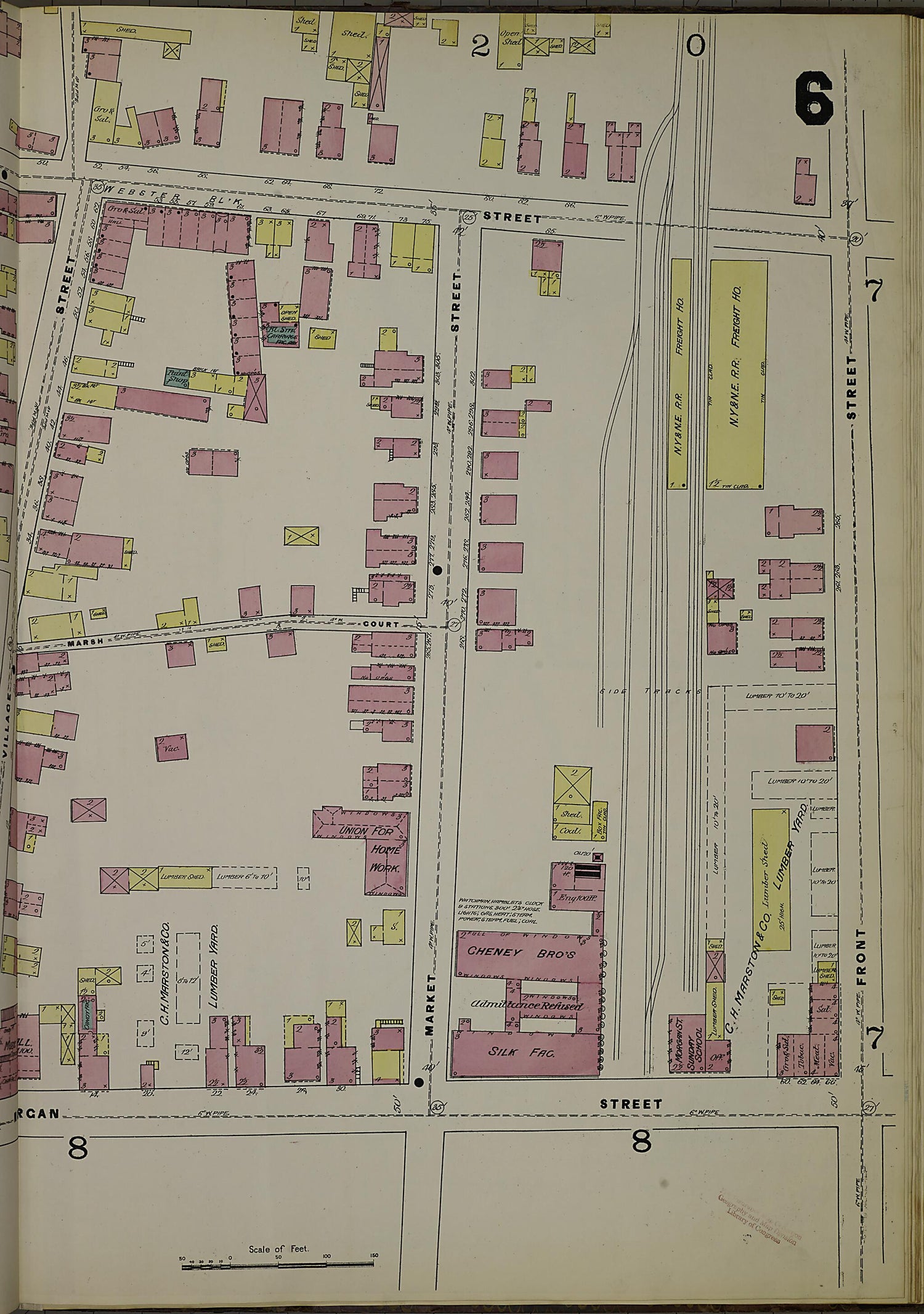 This old map of Hartford, Hartford County, Connecticut was created by Sanborn Map Company in 1885