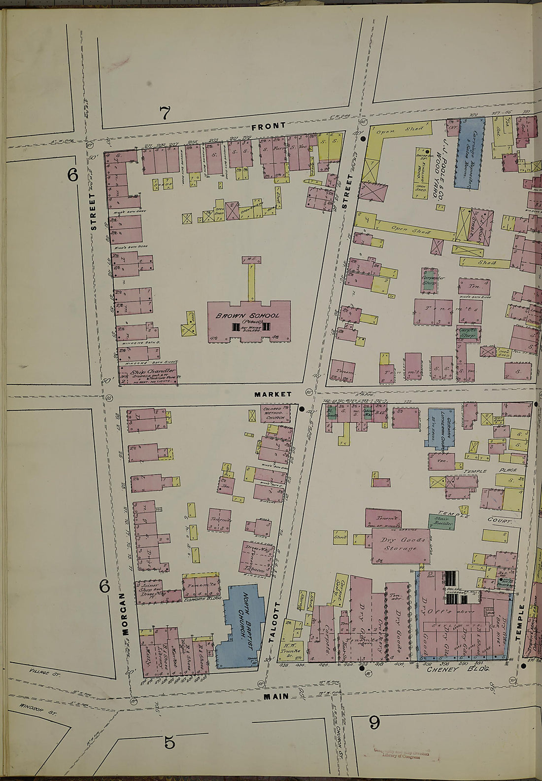 This old map of Hartford, Hartford County, Connecticut was created by Sanborn Map Company in 1885