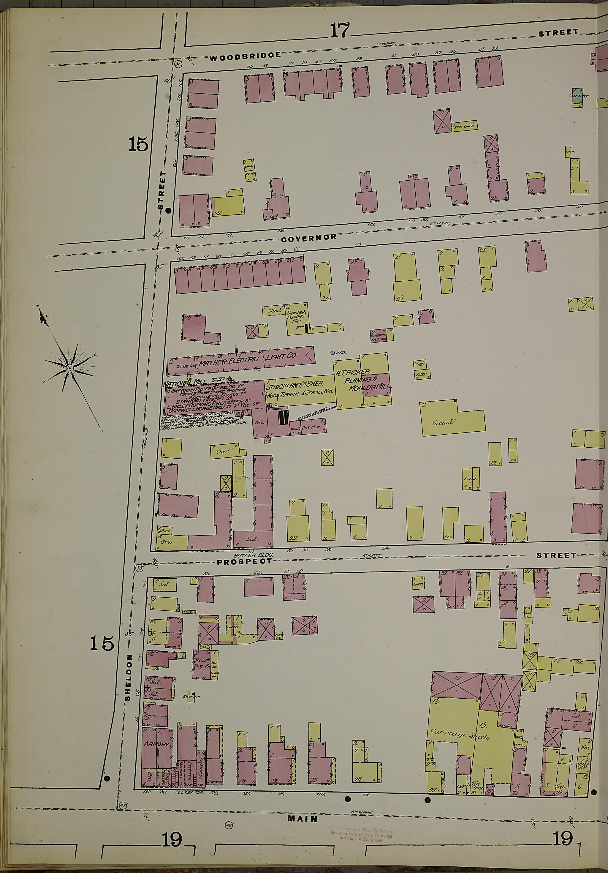 This old map of Hartford, Hartford County, Connecticut was created by Sanborn Map Company in 1885