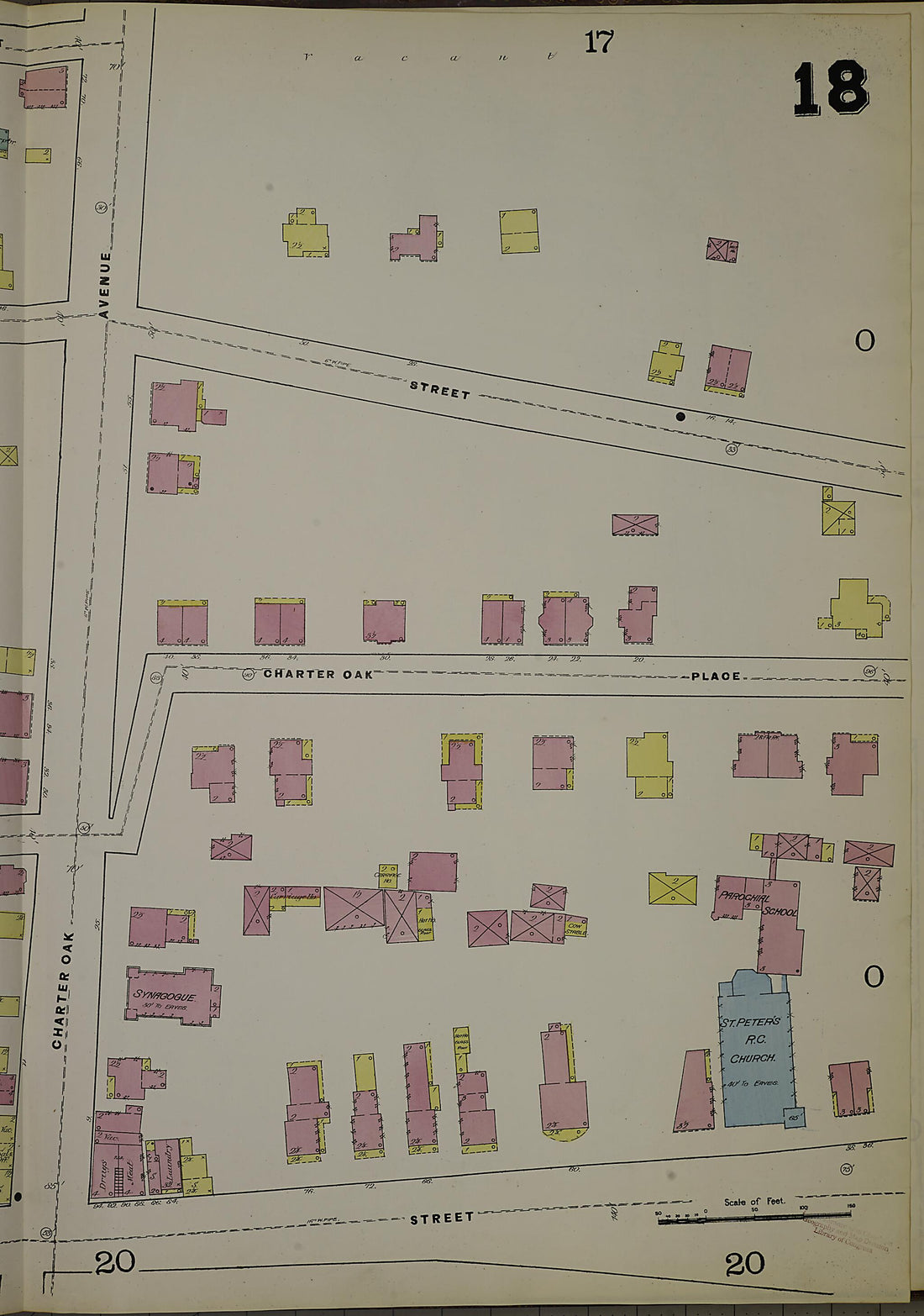 This old map of Hartford, Hartford County, Connecticut was created by Sanborn Map Company in 1885