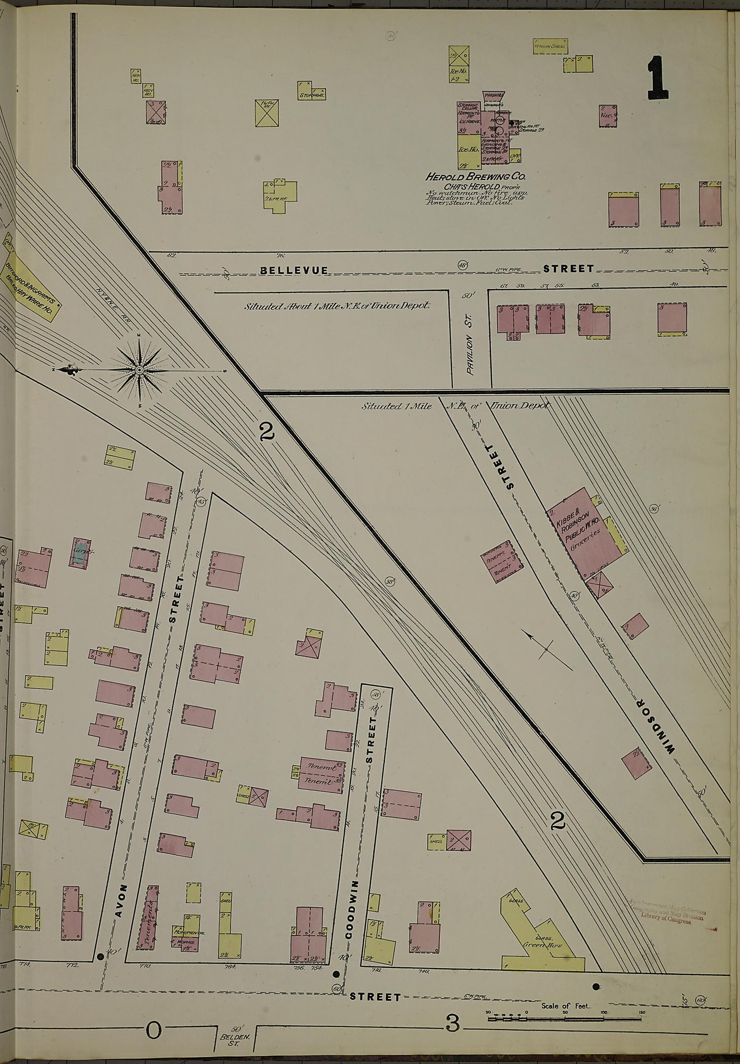 This old map of Hartford, Hartford County, Connecticut was created by Sanborn Map Company in 1885