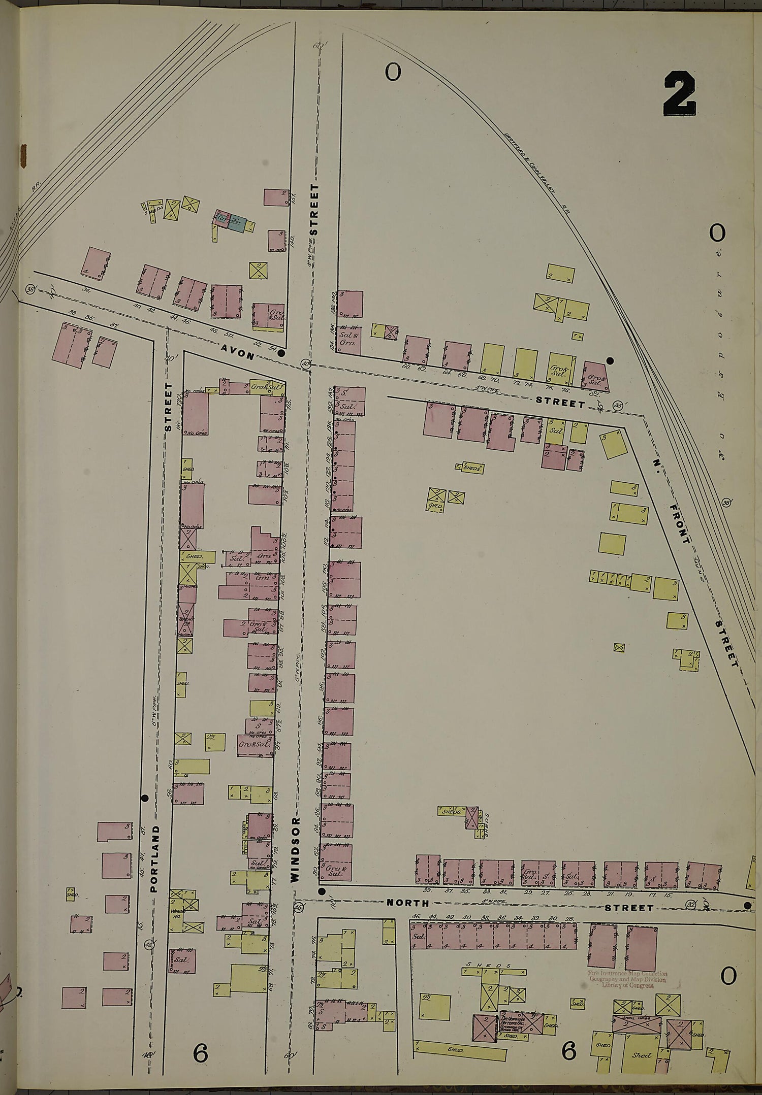 This old map of Hartford, Hartford County, Connecticut was created by Sanborn Map Company in 1885