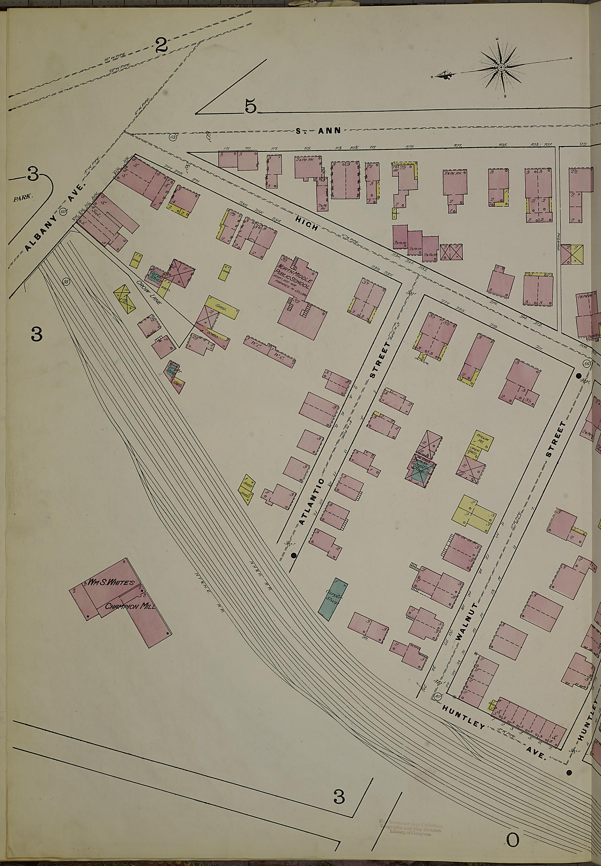 This old map of Hartford, Hartford County, Connecticut was created by Sanborn Map Company in 1885