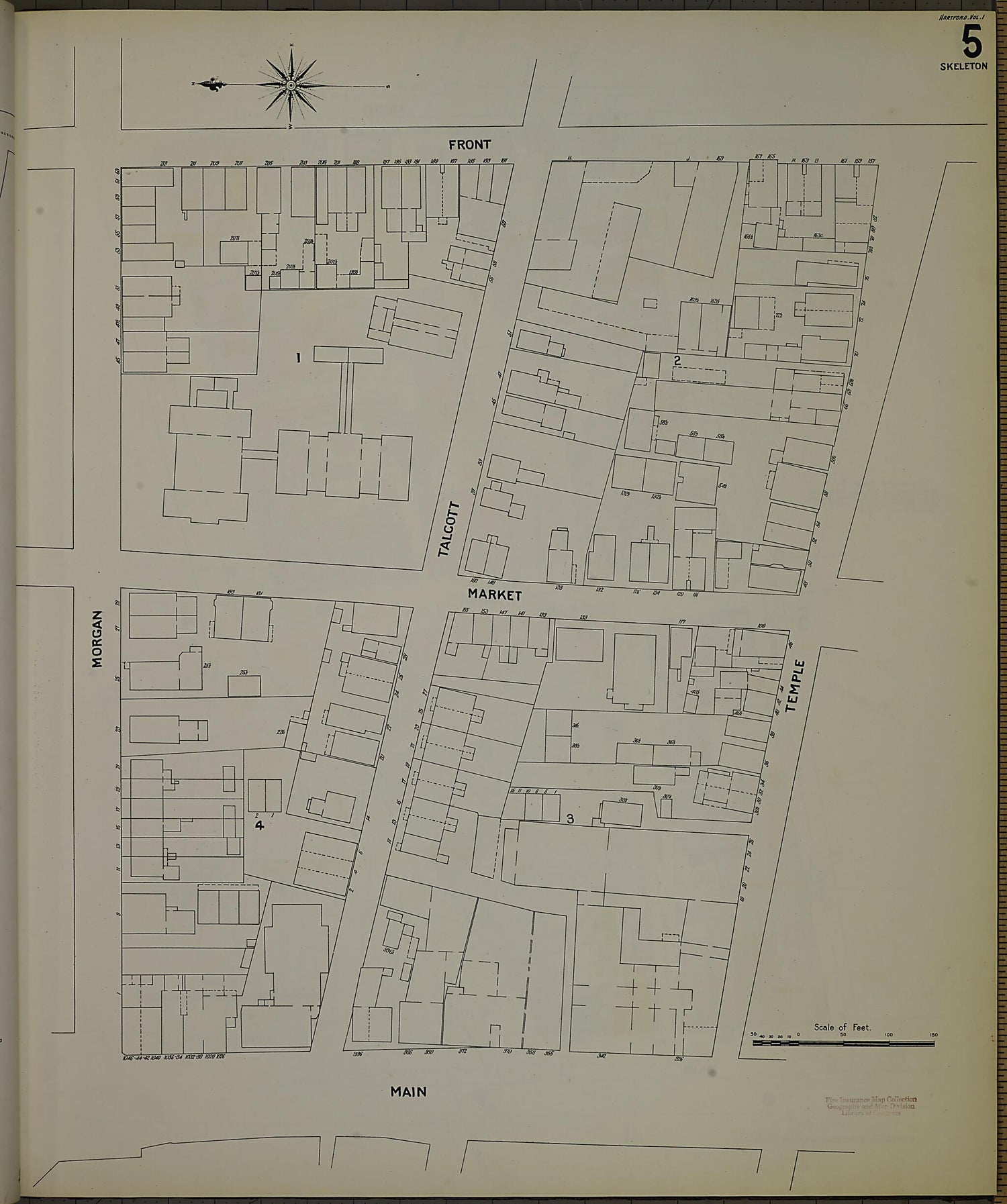 This old map of Hartford, Hartford County, Connecticut was created by Sanborn Map Company in 1900