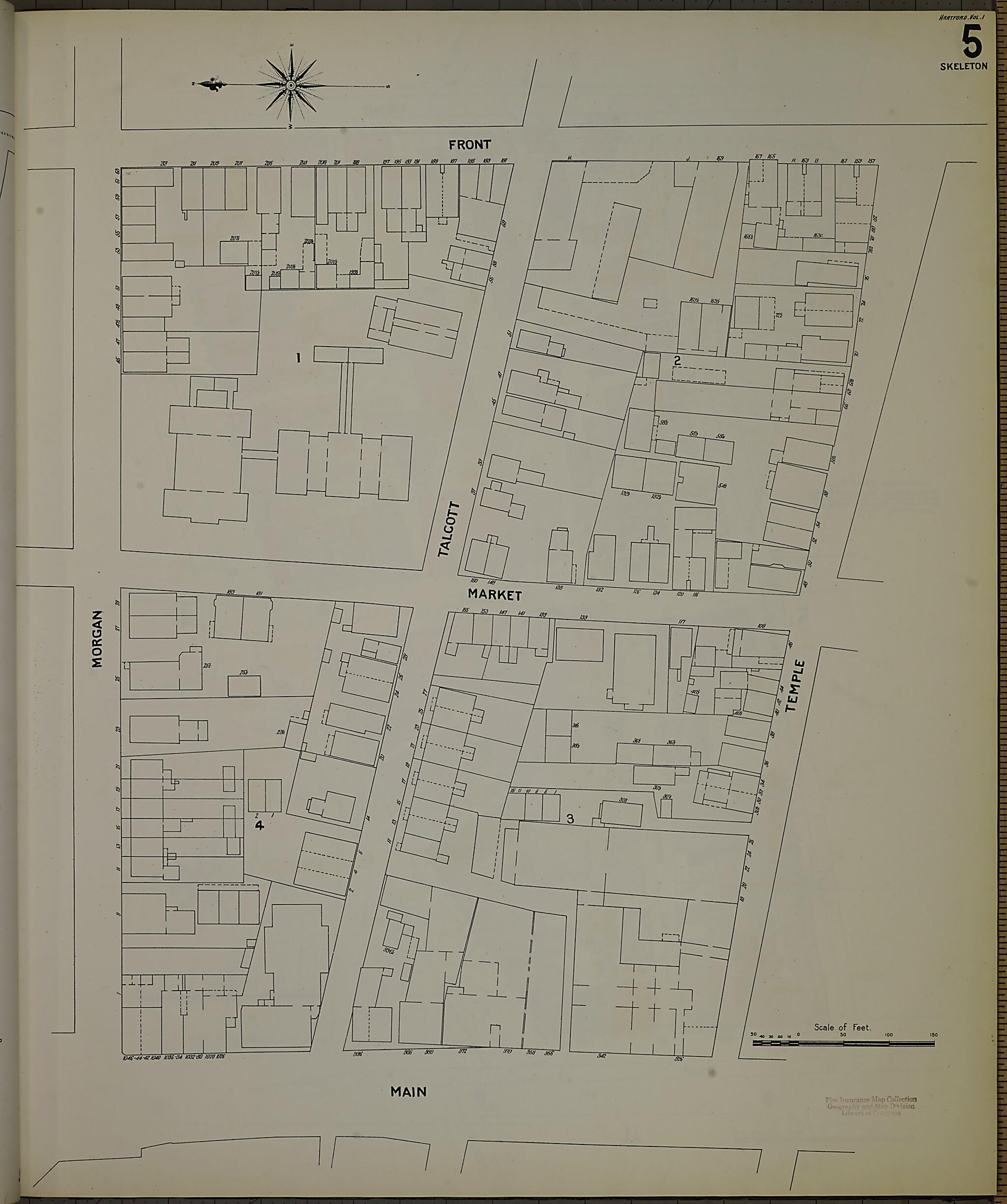 This old map of Hartford, Hartford County, Connecticut was created by Sanborn Map Company in 1900