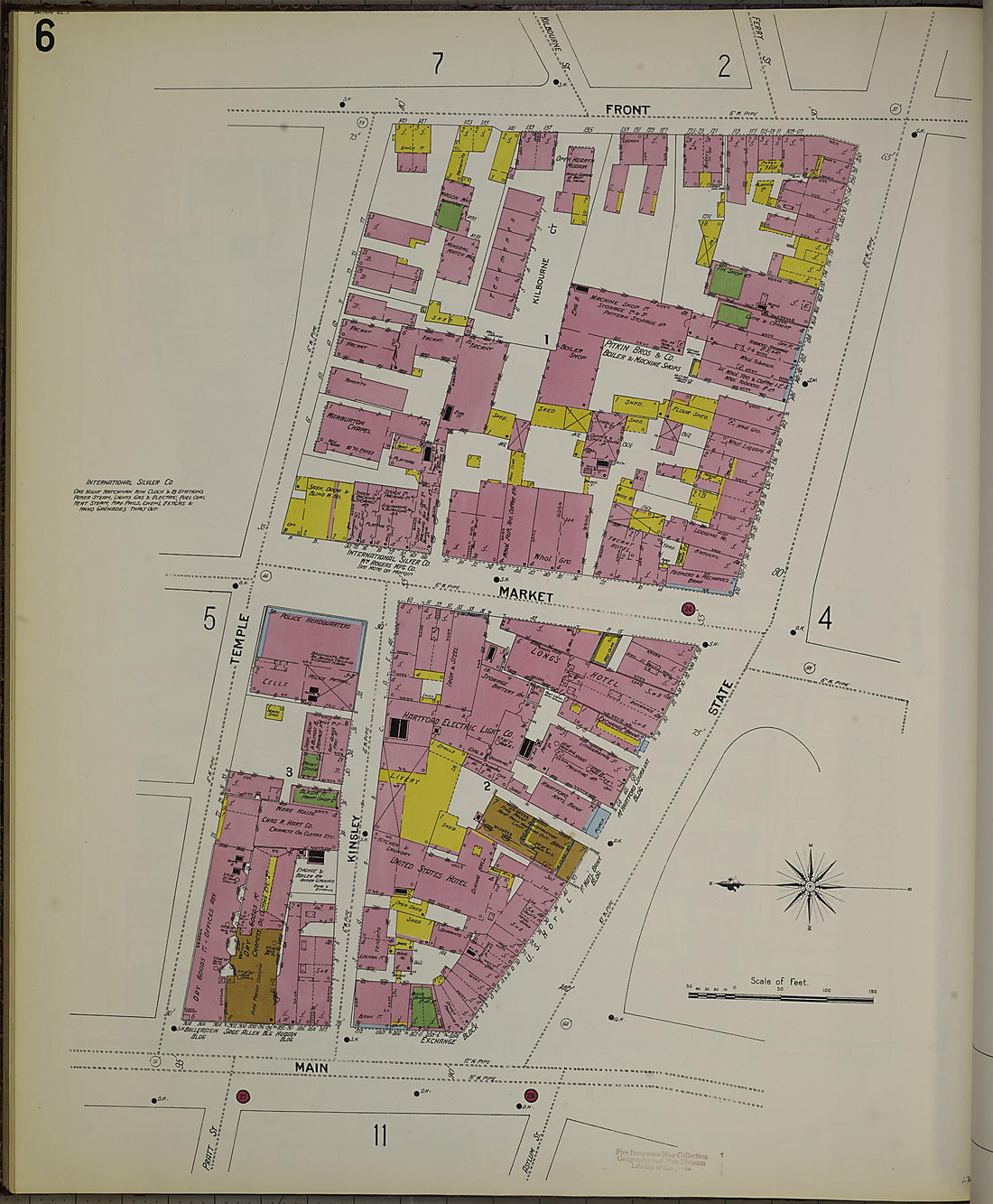 This old map of Hartford, Hartford County, Connecticut was created by Sanborn Map Company in 1900
