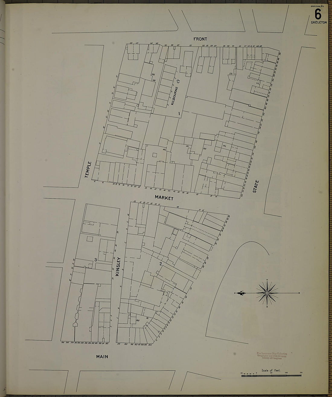 This old map of Hartford, Hartford County, Connecticut was created by Sanborn Map Company in 1900
