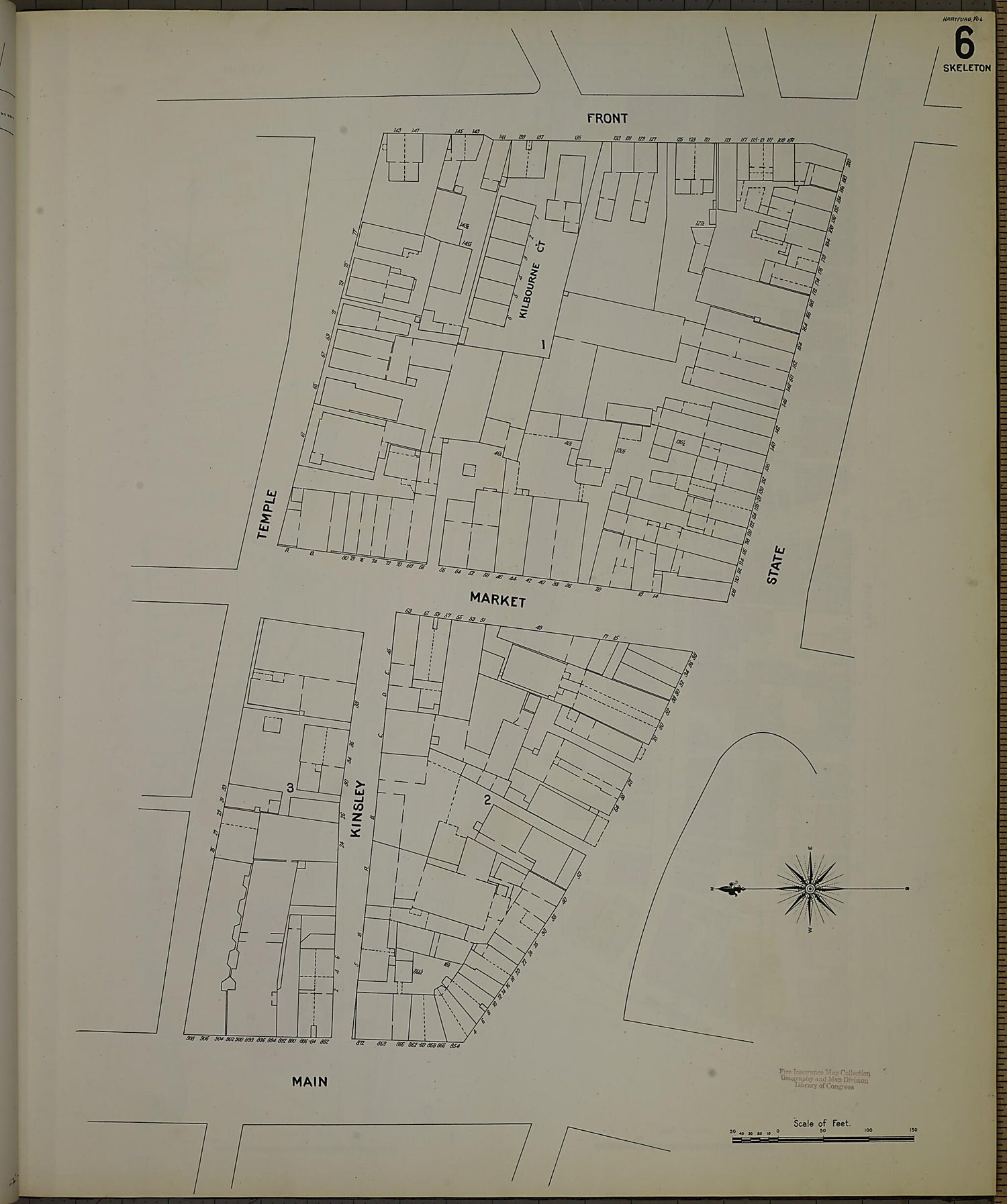 This old map of Hartford, Hartford County, Connecticut was created by Sanborn Map Company in 1900