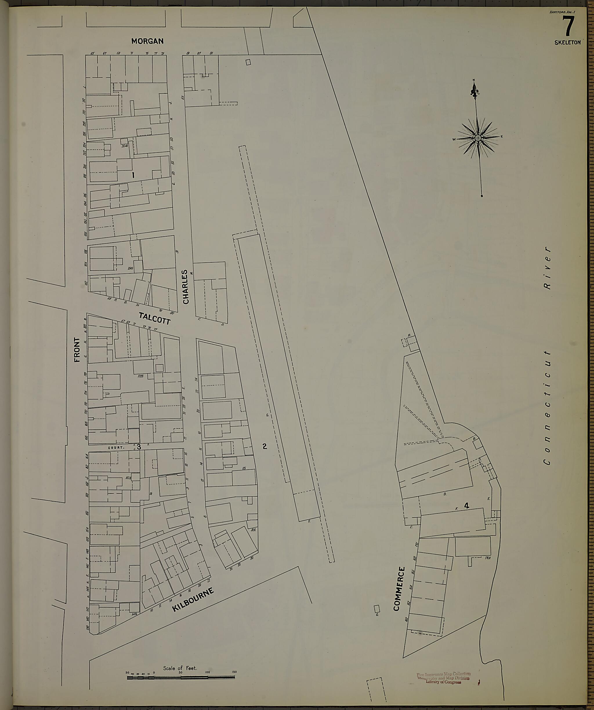 This old map of Hartford, Hartford County, Connecticut was created by Sanborn Map Company in 1900