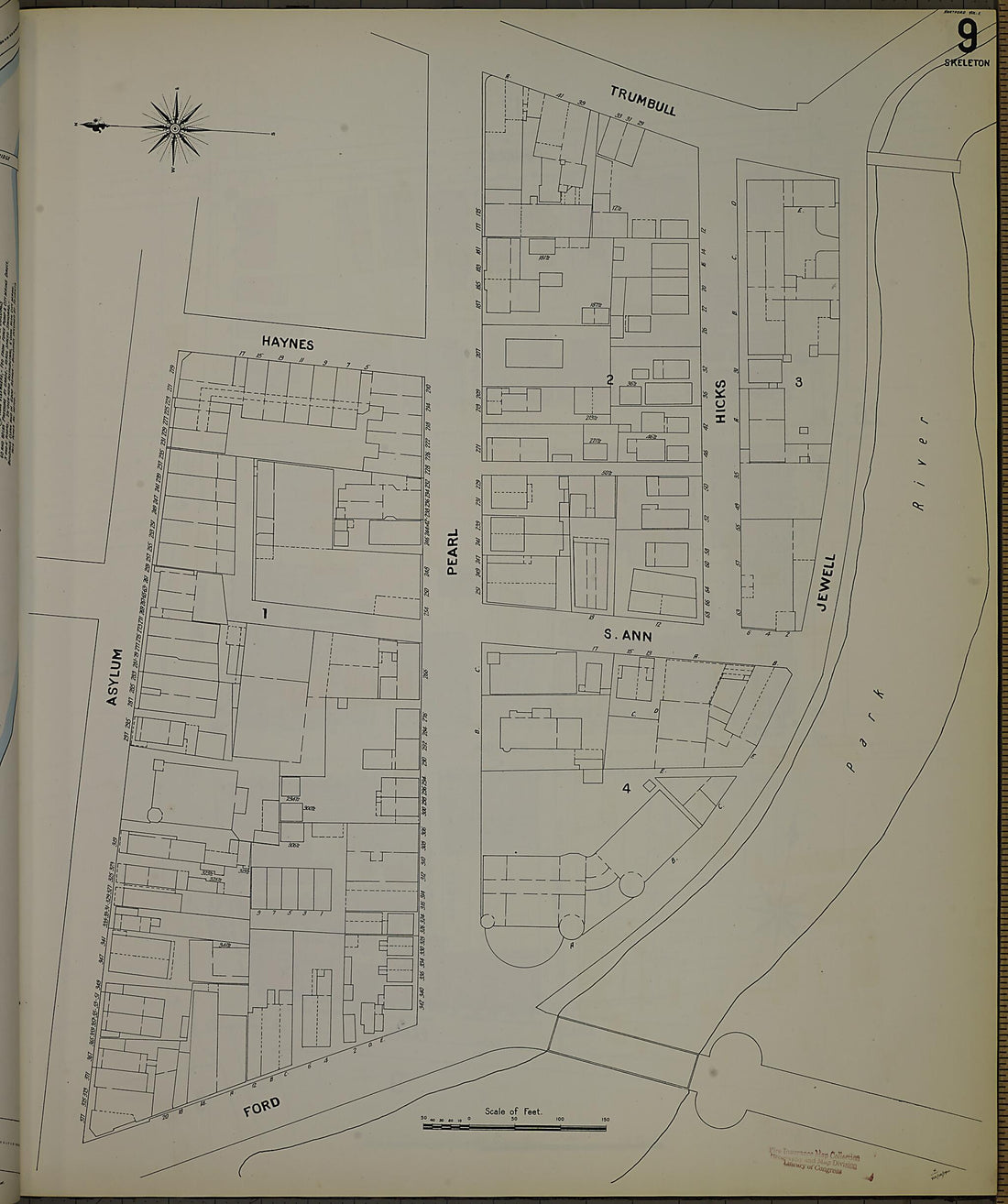 This old map of Hartford, Hartford County, Connecticut was created by Sanborn Map Company in 1900