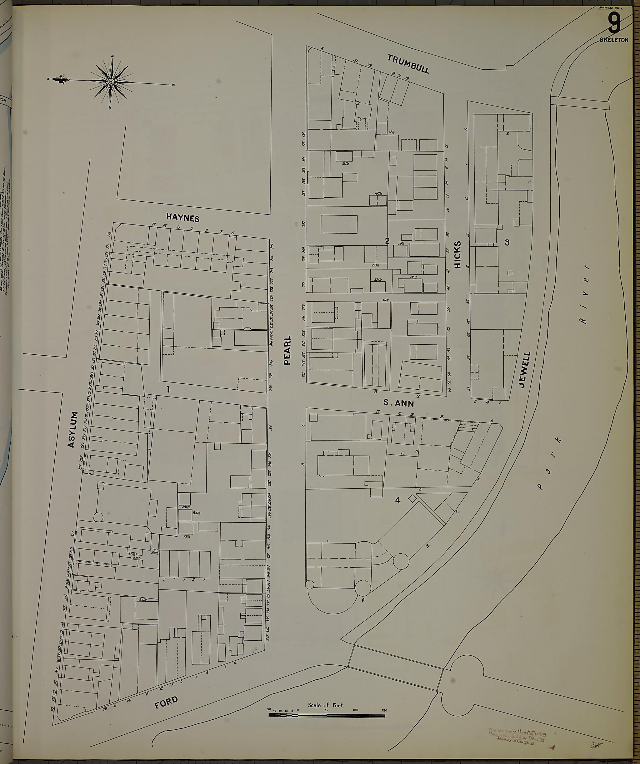 This old map of Hartford, Hartford County, Connecticut was created by Sanborn Map Company in 1900