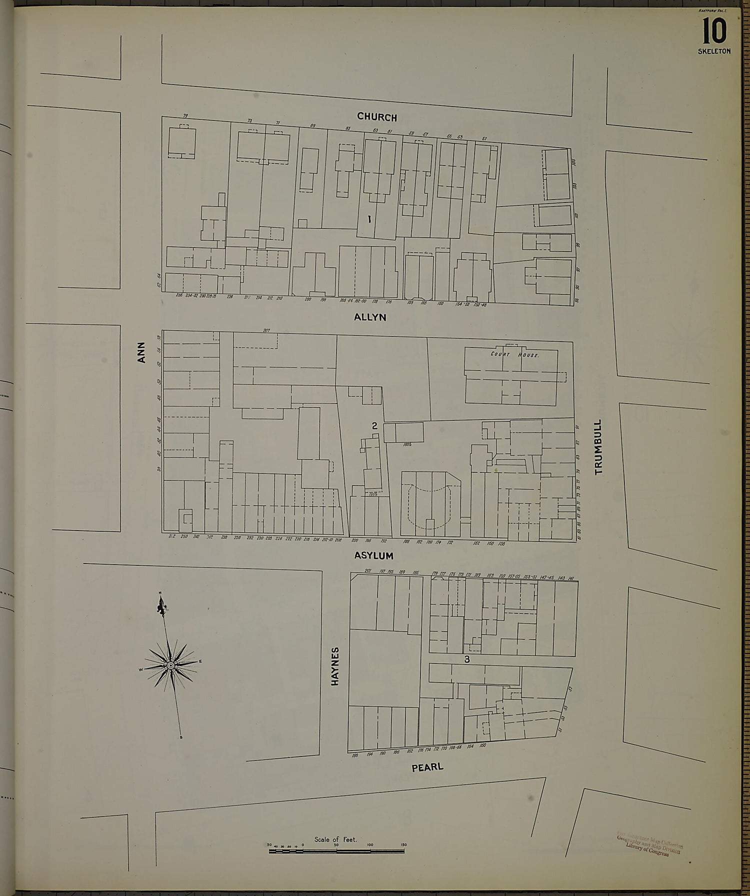 This old map of Hartford, Hartford County, Connecticut was created by Sanborn Map Company in 1900