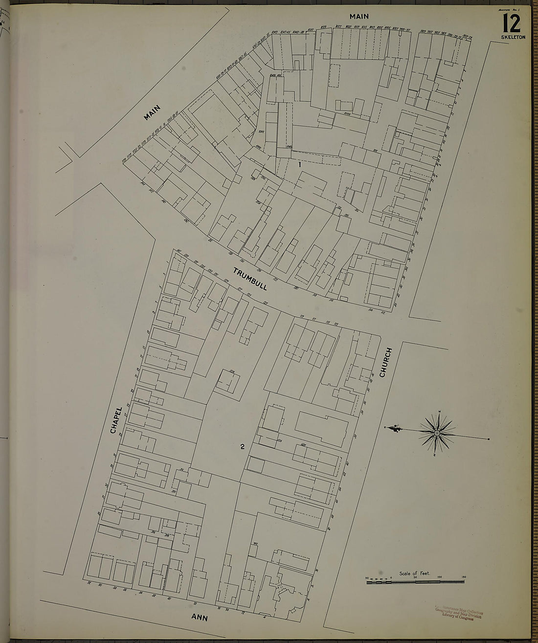 This old map of Hartford, Hartford County, Connecticut was created by Sanborn Map Company in 1900