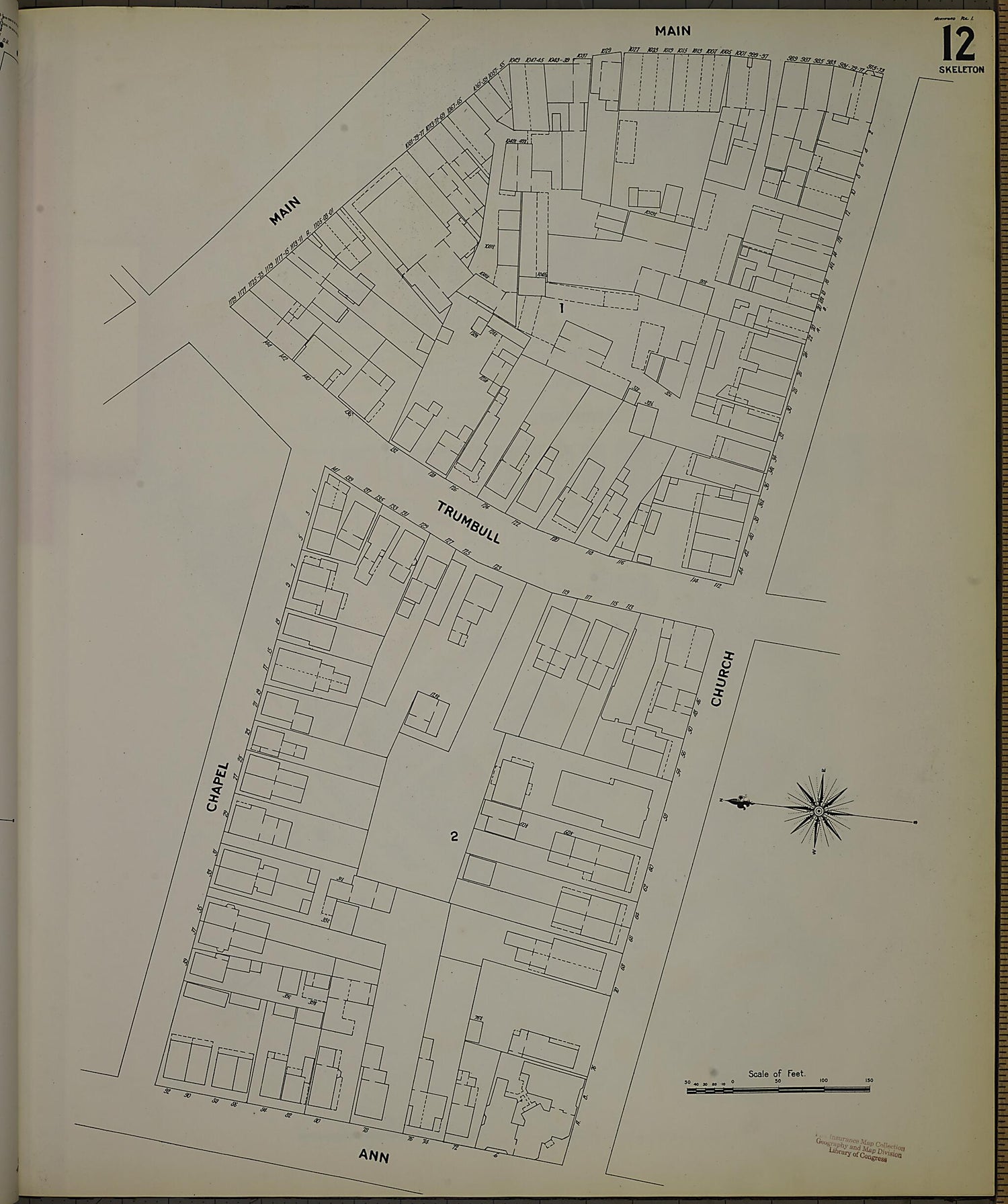 This old map of Hartford, Hartford County, Connecticut was created by Sanborn Map Company in 1900
