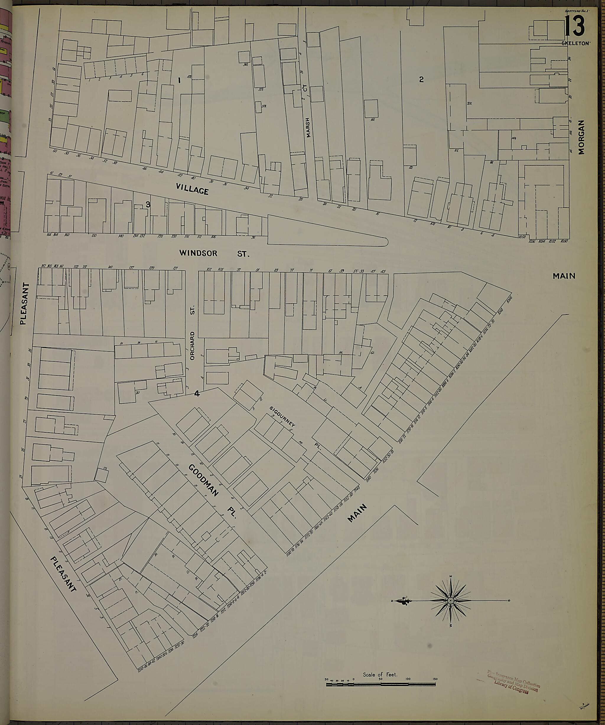 This old map of Hartford, Hartford County, Connecticut was created by Sanborn Map Company in 1900