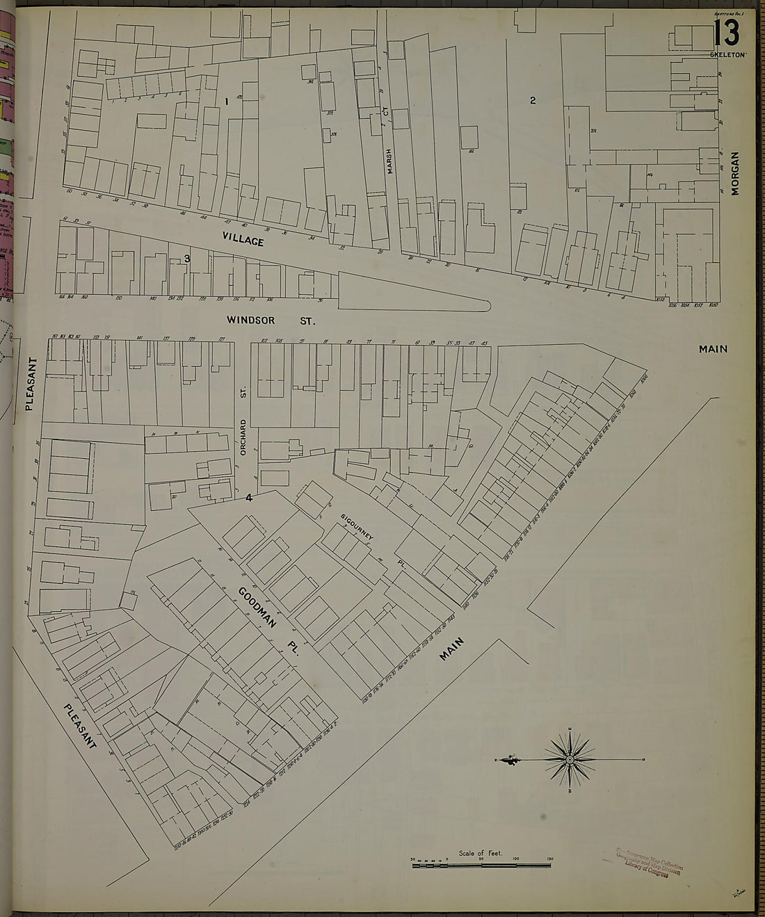 This old map of Hartford, Hartford County, Connecticut was created by Sanborn Map Company in 1900