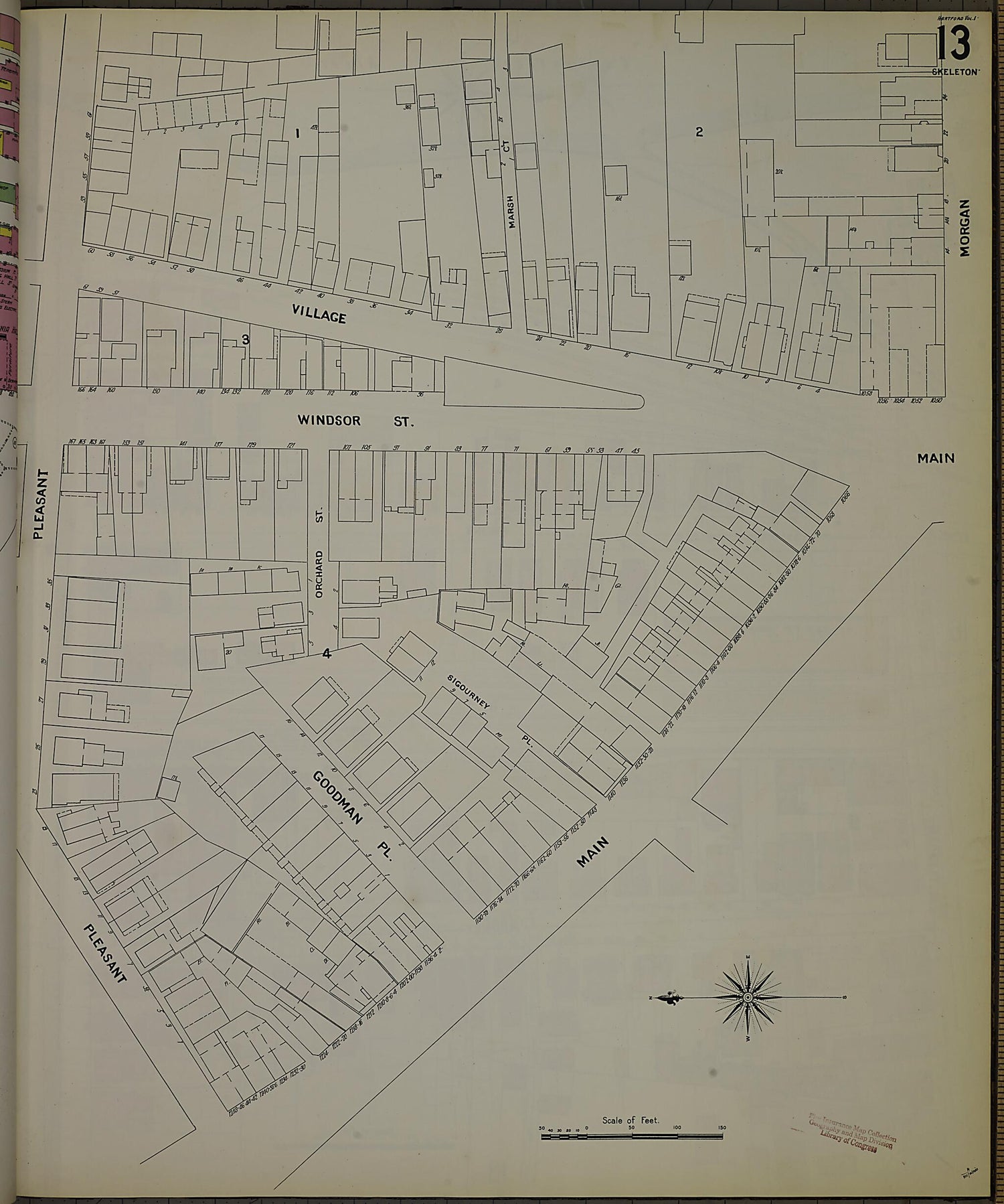 This old map of Hartford, Hartford County, Connecticut was created by Sanborn Map Company in 1900