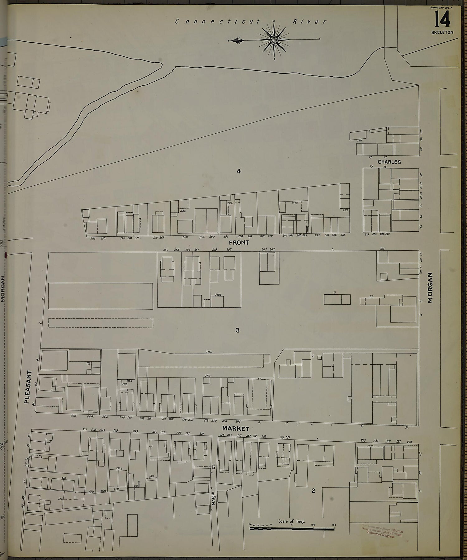 This old map of Hartford, Hartford County, Connecticut was created by Sanborn Map Company in 1900