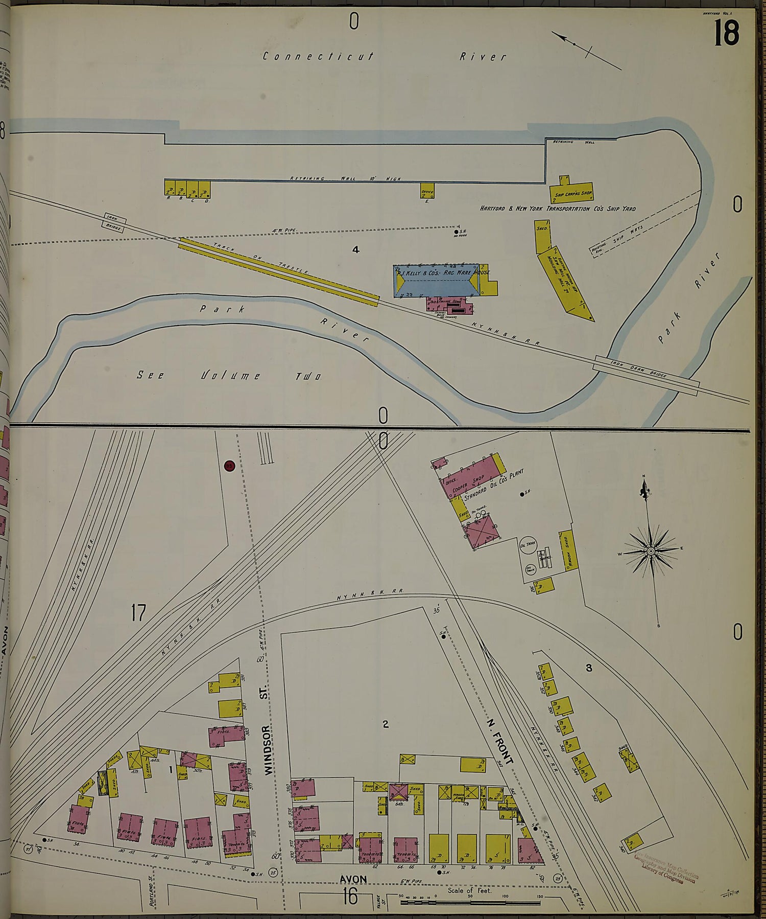 This old map of Hartford, Hartford County, Connecticut was created by Sanborn Map Company in 1900