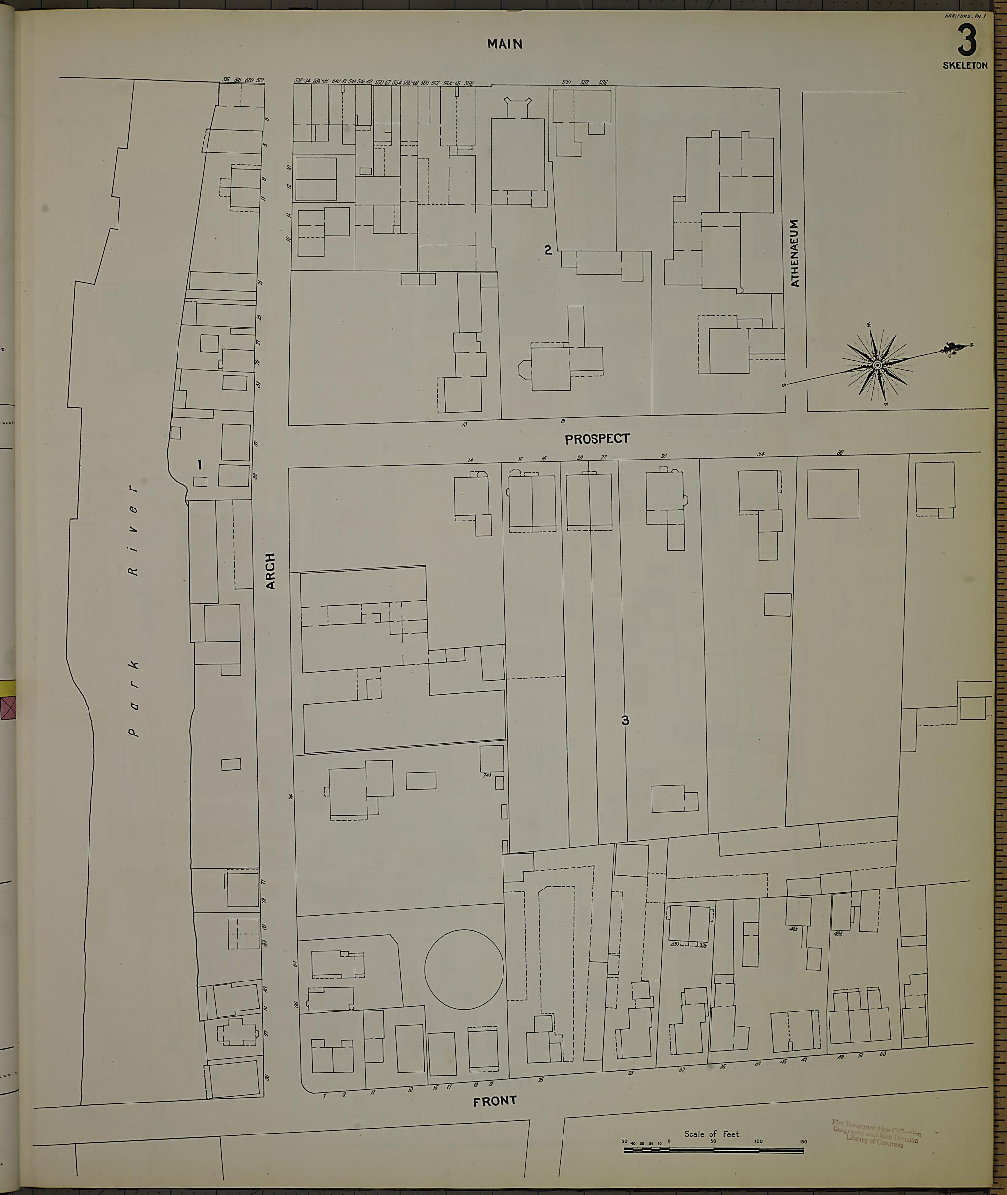 This old map of Hartford, Hartford County, Connecticut was created by Sanborn Map Company in 1900
