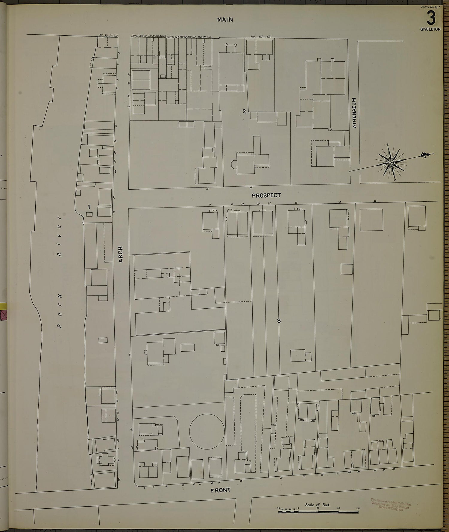 This old map of Hartford, Hartford County, Connecticut was created by Sanborn Map Company in 1900