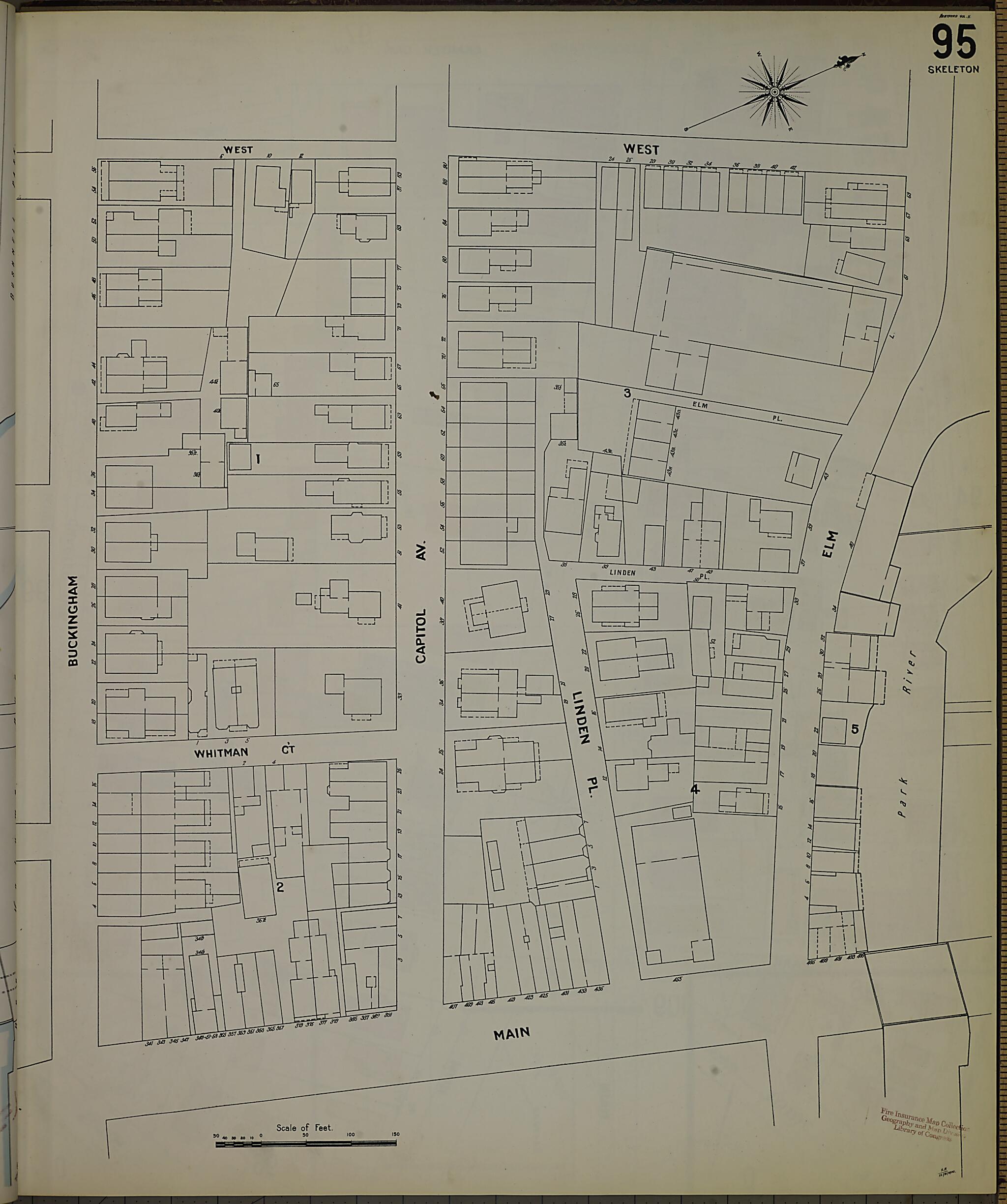 This old map of Hartford, Hartford County, Connecticut was created by Sanborn Map Company in 1900