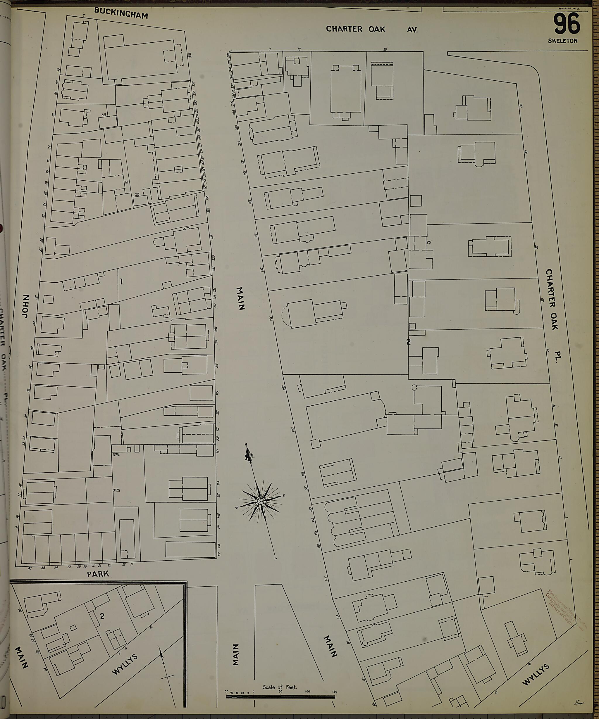This old map of Hartford, Hartford County, Connecticut was created by Sanborn Map Company in 1900