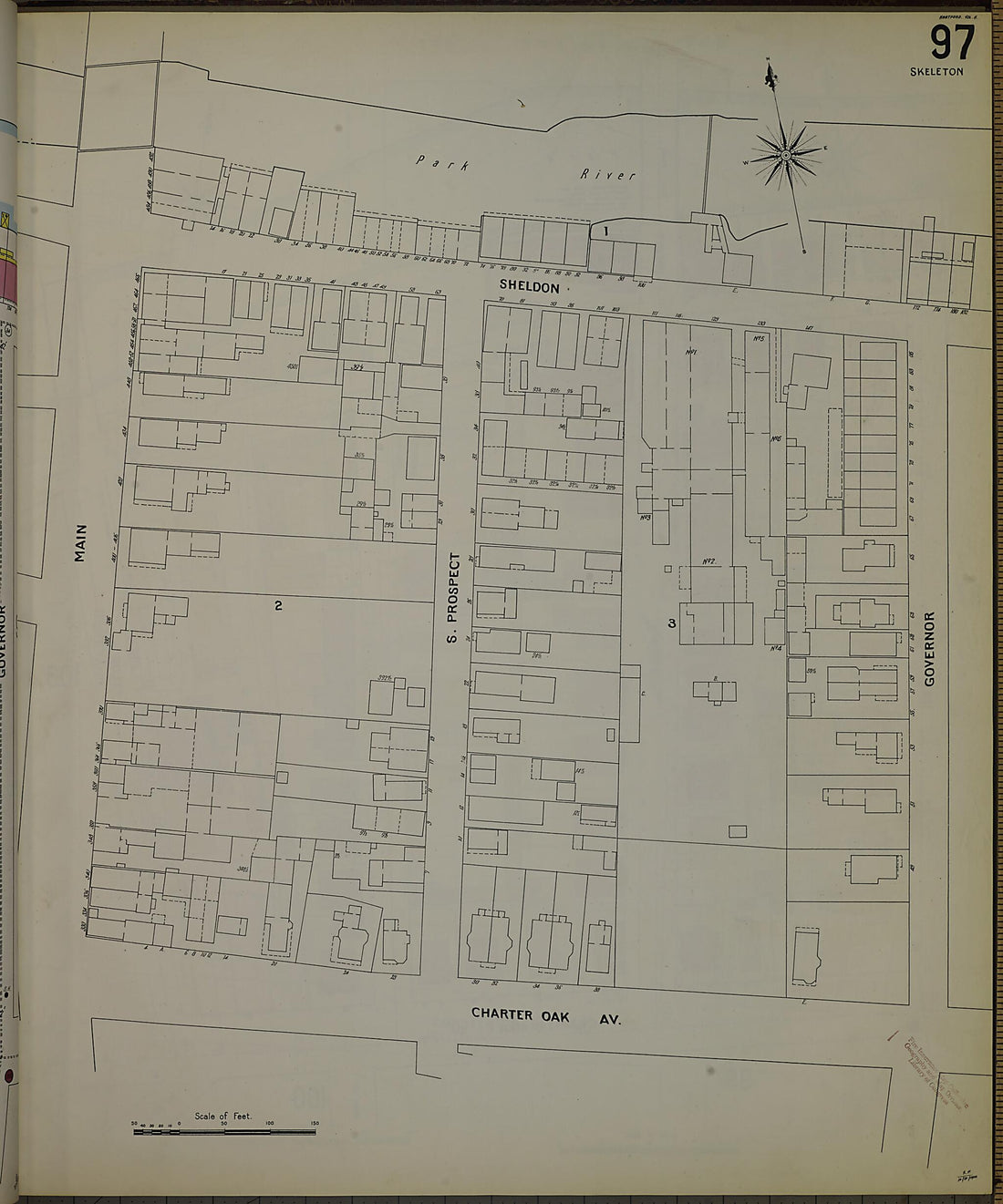 This old map of Hartford, Hartford County, Connecticut was created by Sanborn Map Company in 1900